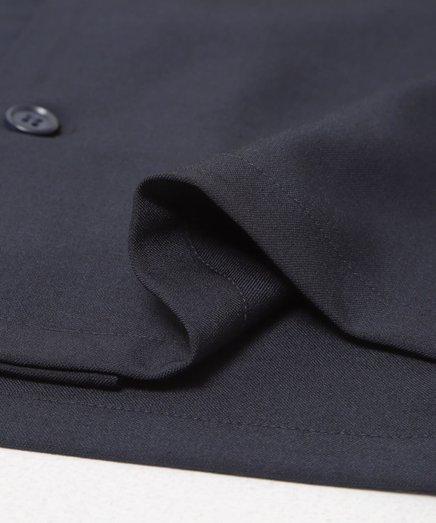 『速乾』ドライタッチオープンカラールーズショートスリーブシャツ NAVY S