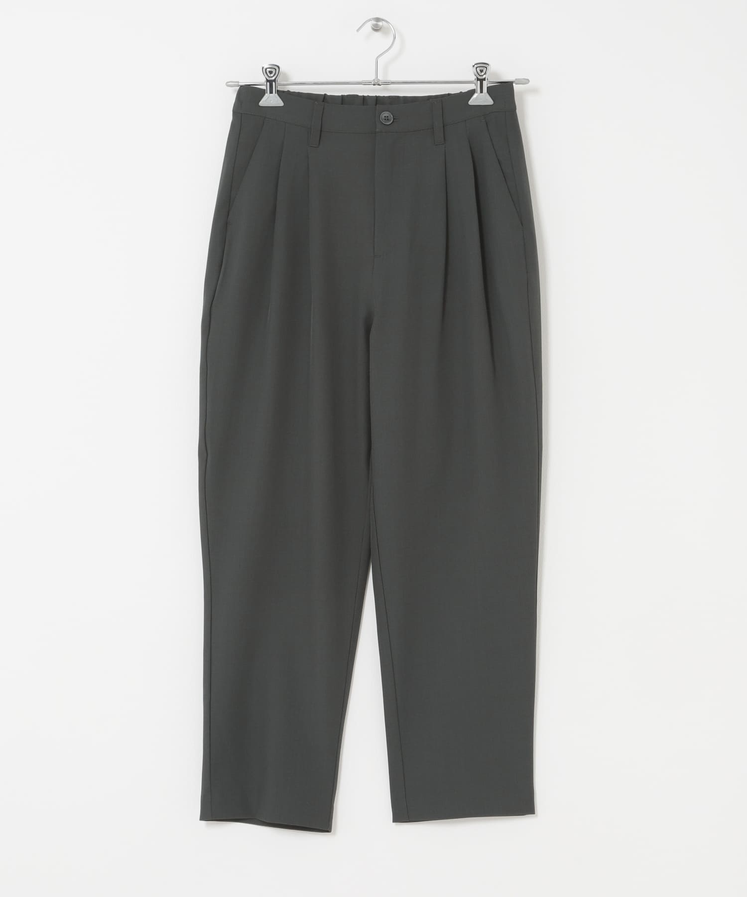 『速乾』ドライタッチ2タックテーパードパンツ CHARCOAL S