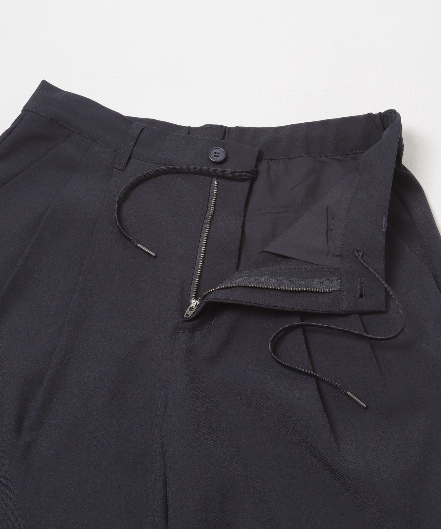 『速乾』ドライタッチ2タックワイドパンツ NAVY S
