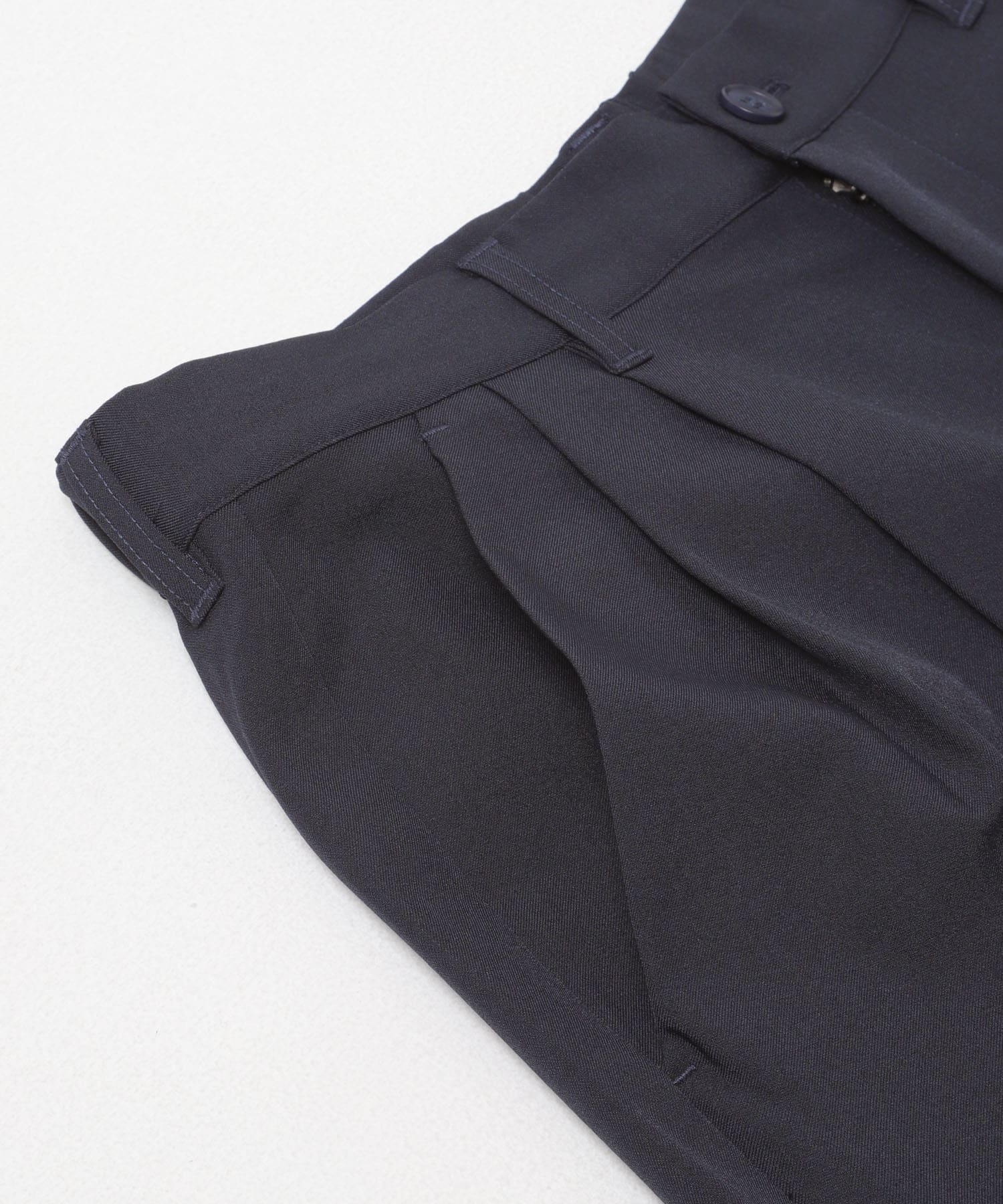 『速乾』ドライタッチ2タックワイドパンツ NAVY S