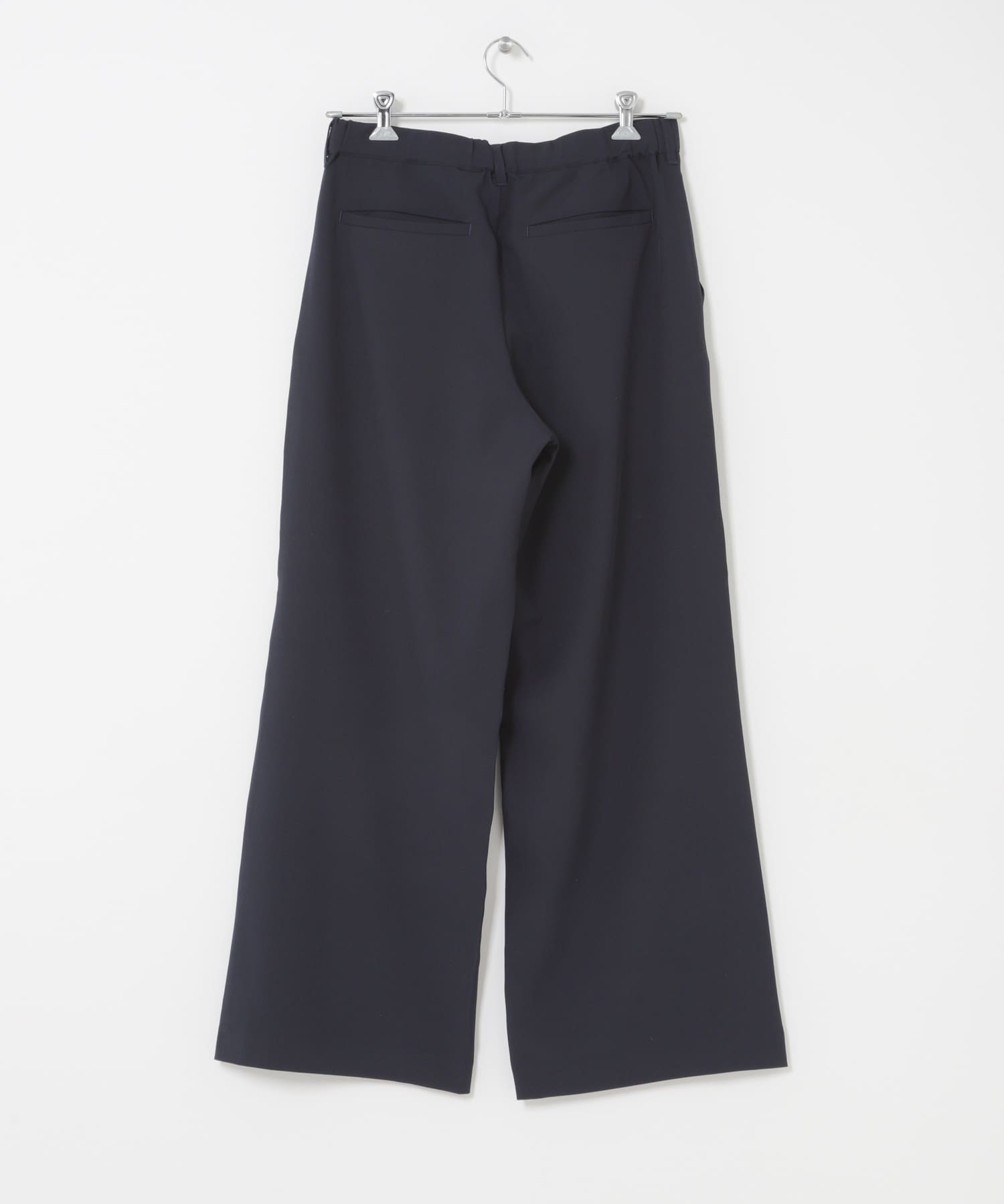 『速乾』ドライタッチ2タックワイドパンツ NAVY S