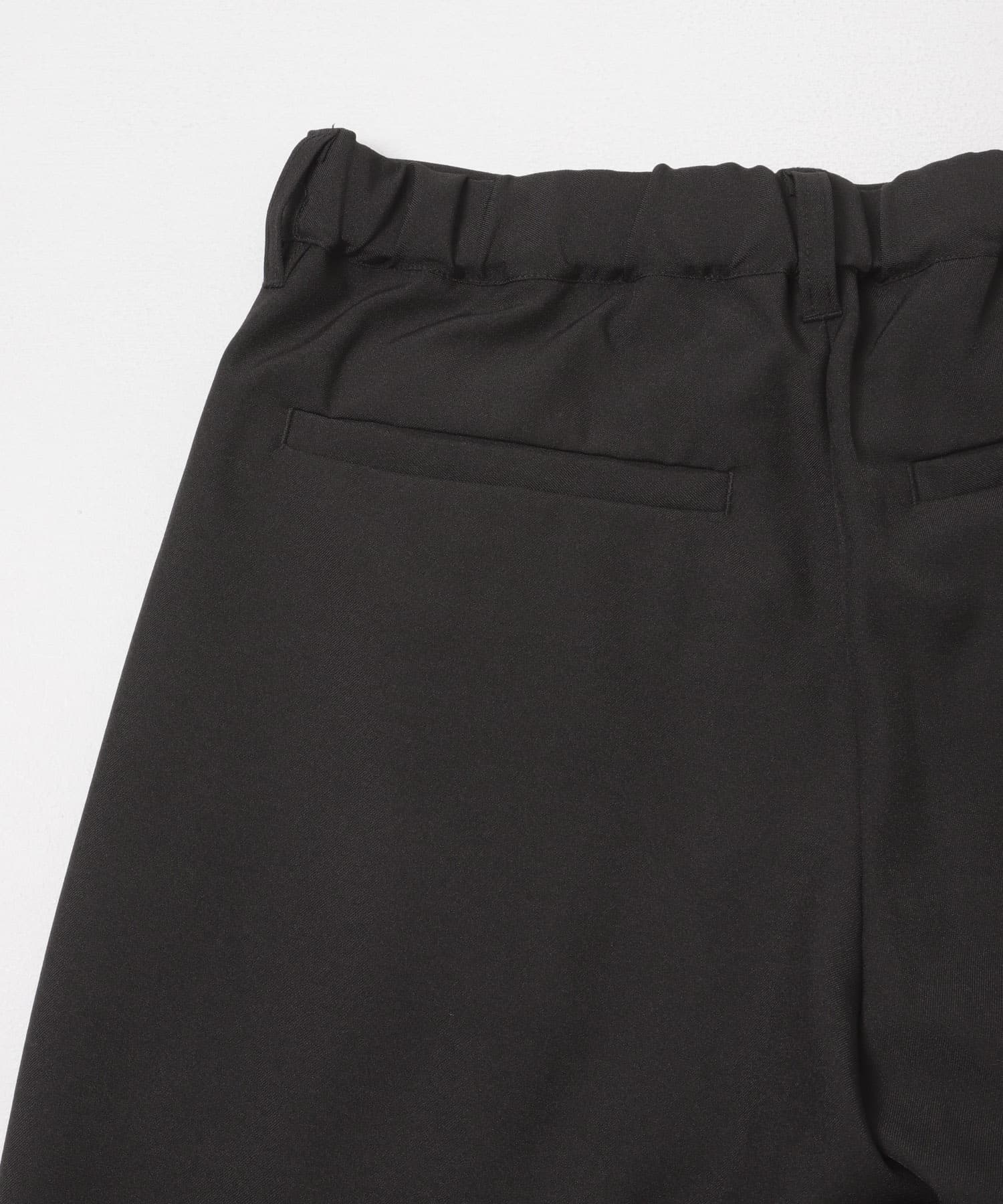 『速乾』ドライタッチ2タックワイドパンツ BLACK S