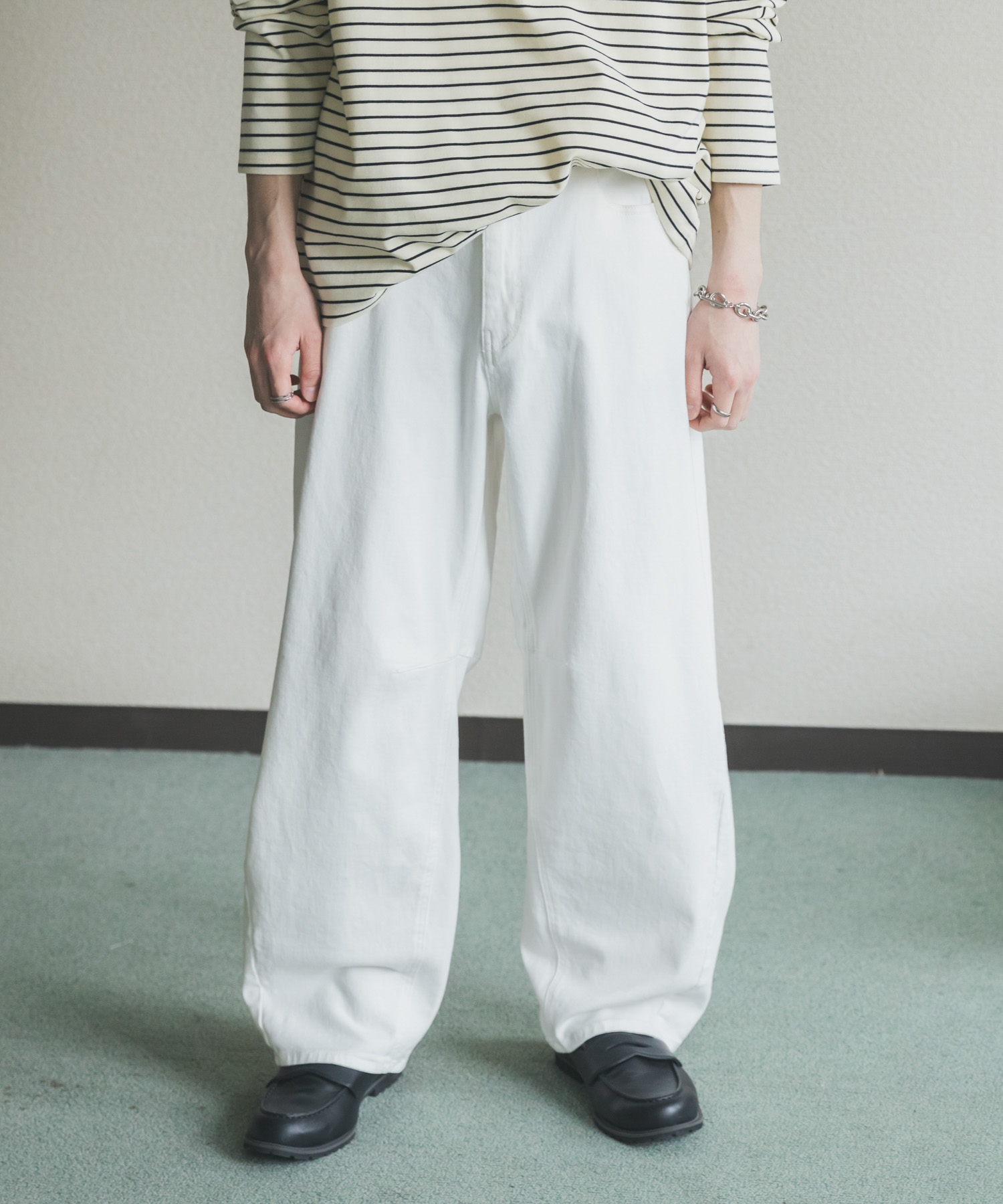 アソートバレルレッグデニムパンツ