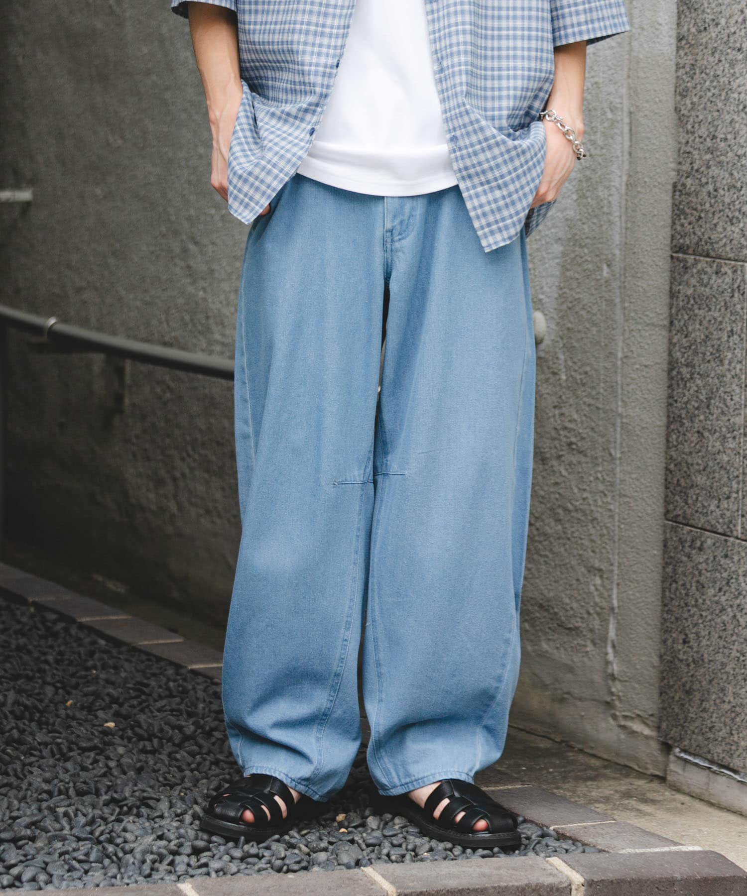 アソートバレルレッグデニムパンツ