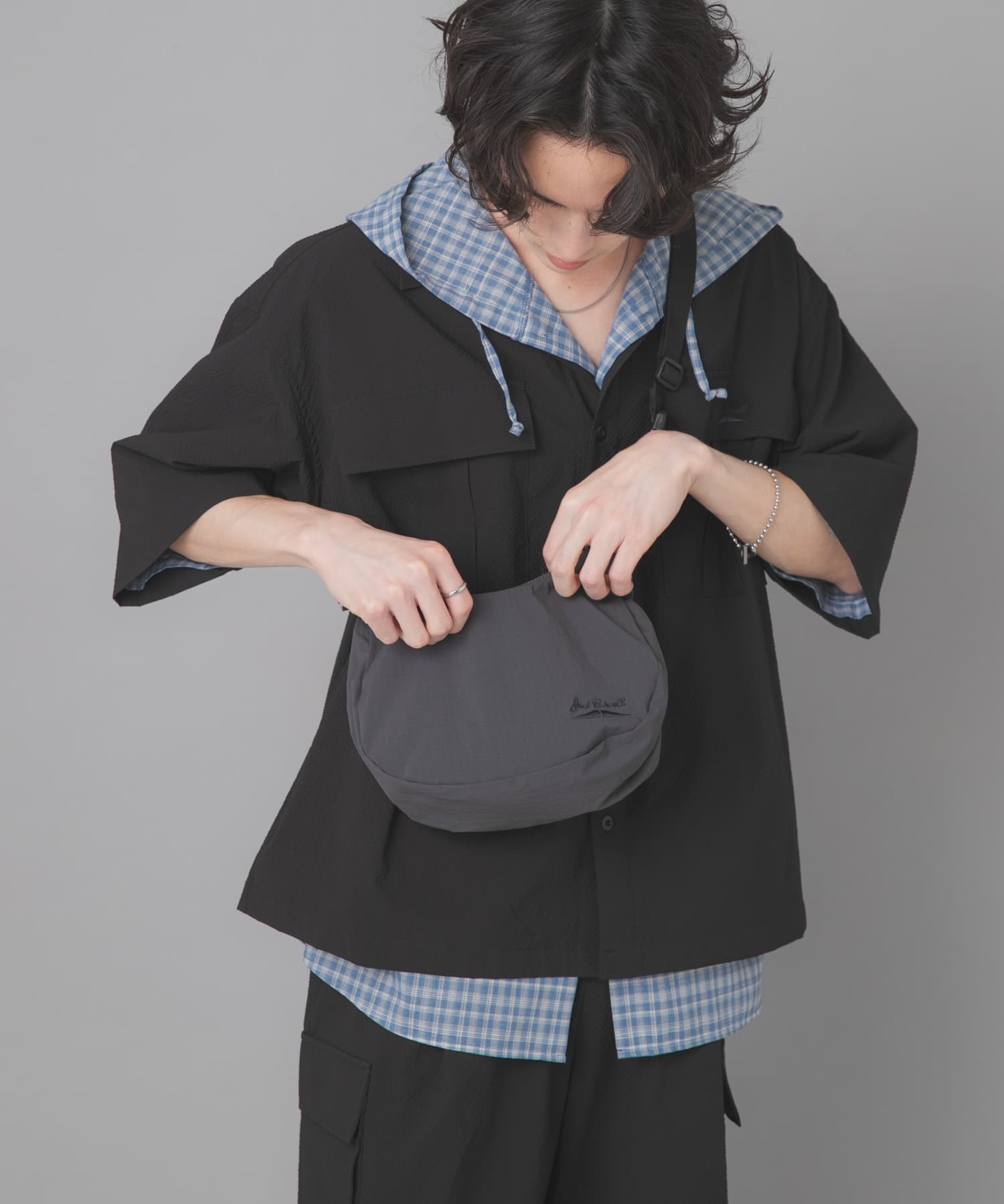 『別注』Converse×SENSE OF PLACE　JACKPURCELLショルダーバック CHARCOAL One