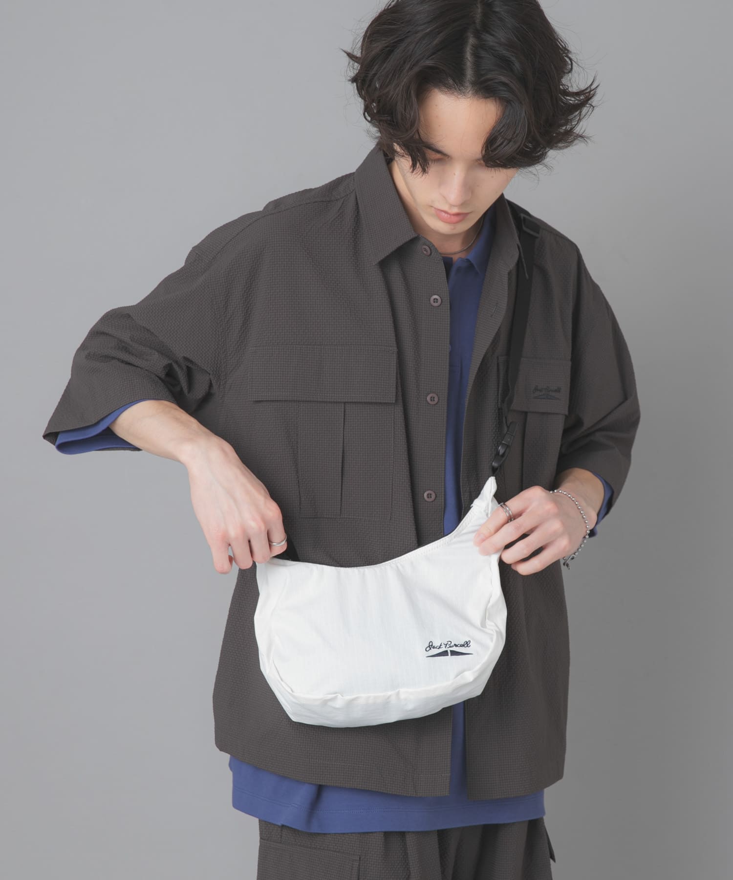 『別注』Converse×SENSE OF PLACE　JACKPURCELLショルダーバック WHITE One