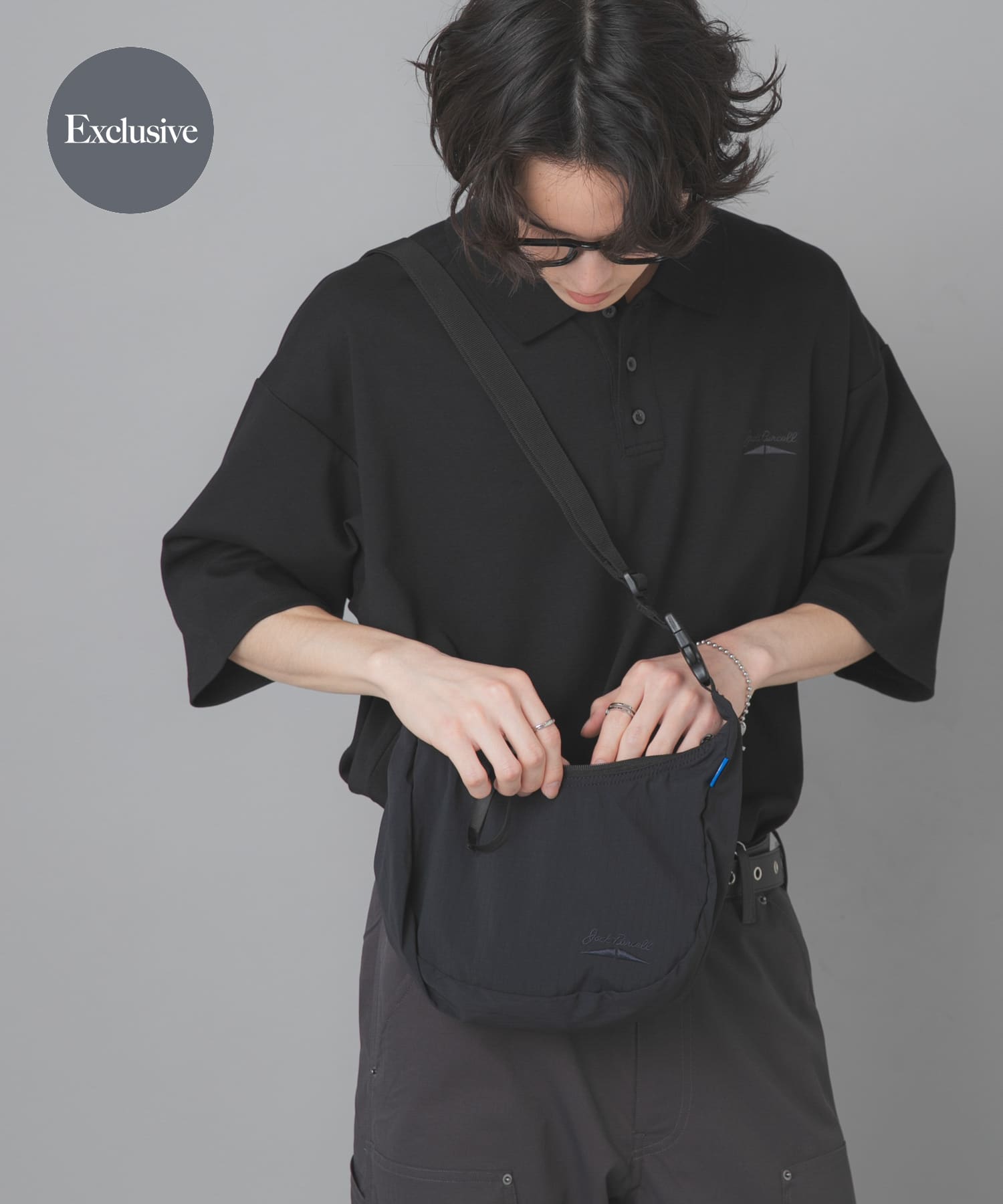 『別注』Converse×SENSE OF PLACE　JACKPURCELLショルダーバック BLACK One