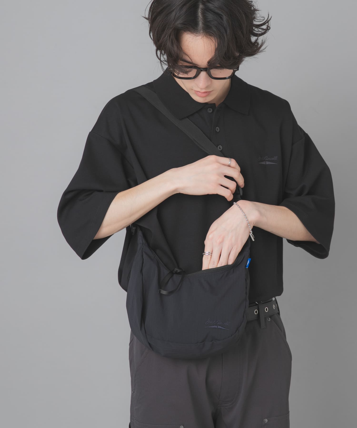 『別注』Converse×SENSE OF PLACE　JACKPURCELLショルダーバック BLACK One