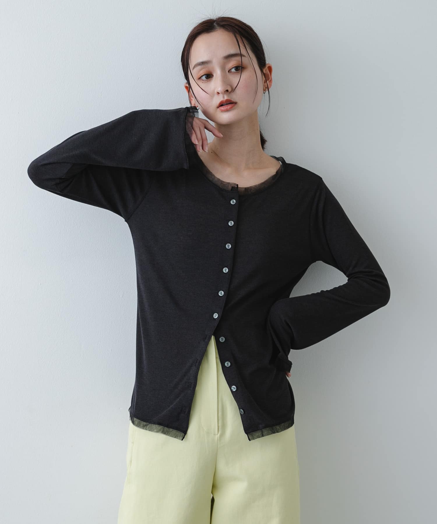 身長：169cm サイズ：one