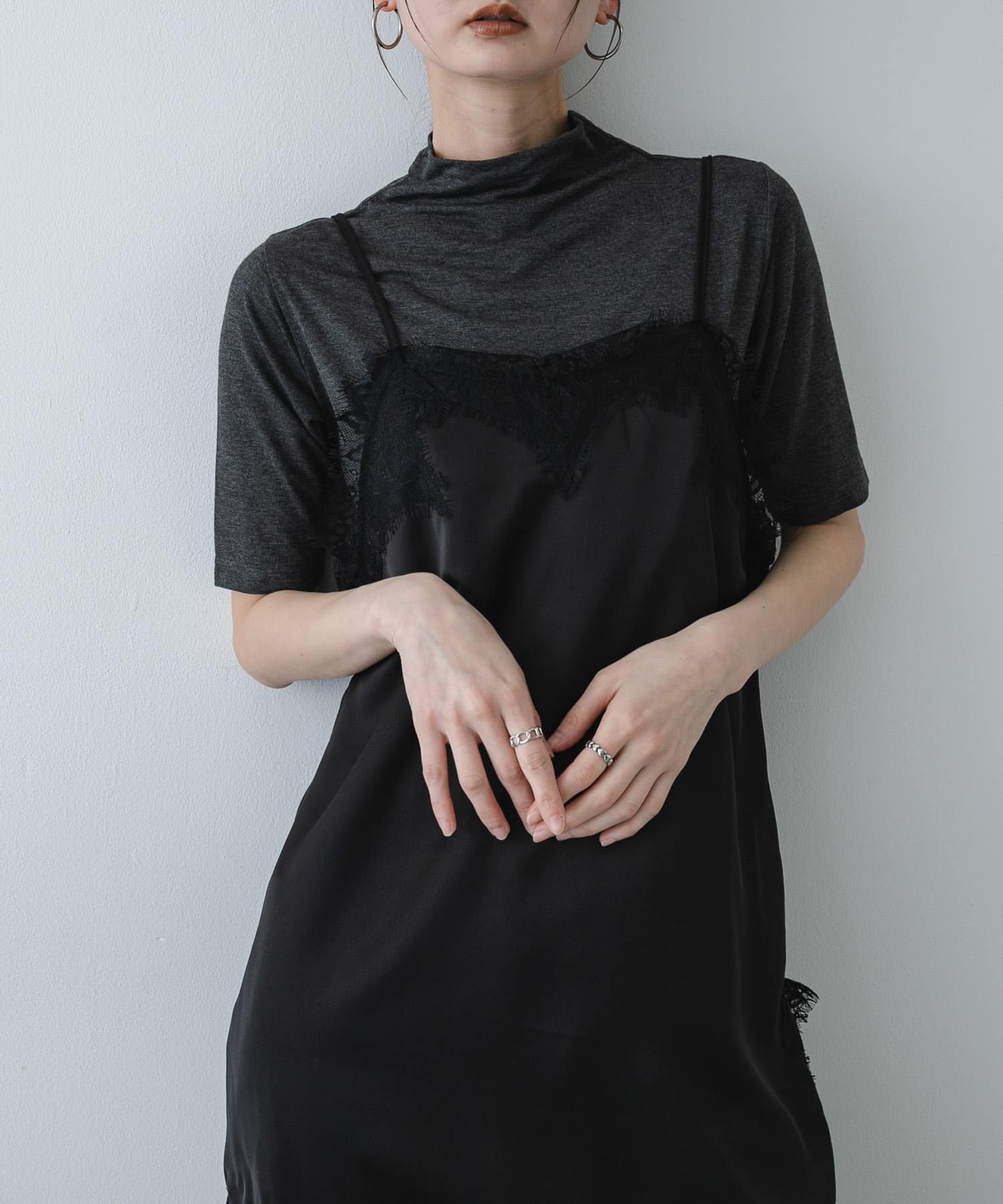 ソフトハイネックTシャツ(半袖)