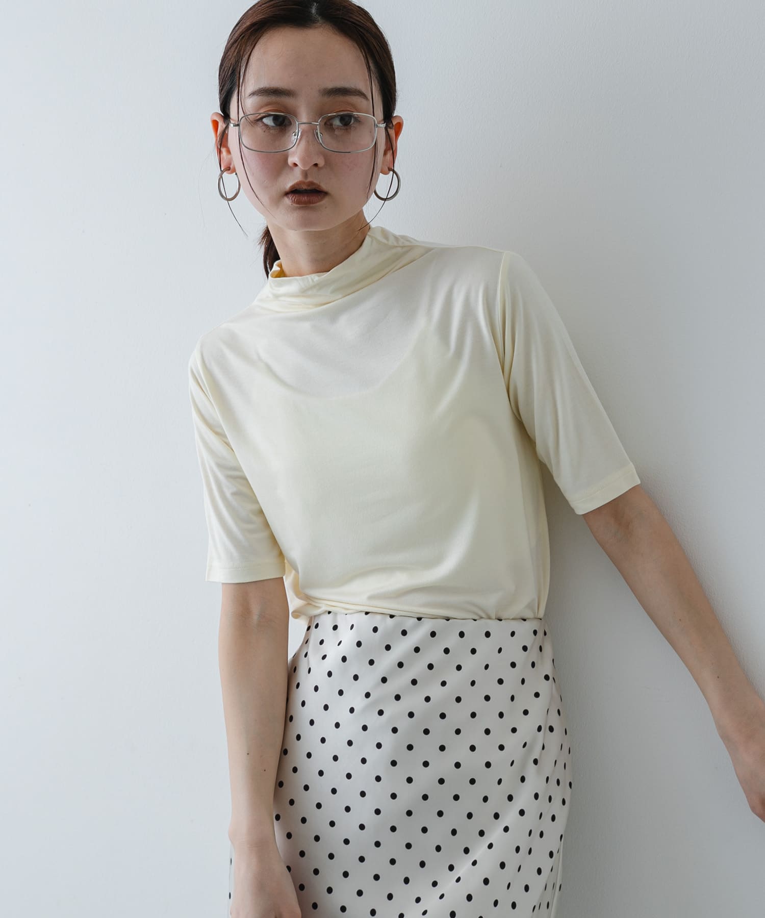 ソフトハイネックTシャツ(半袖)
