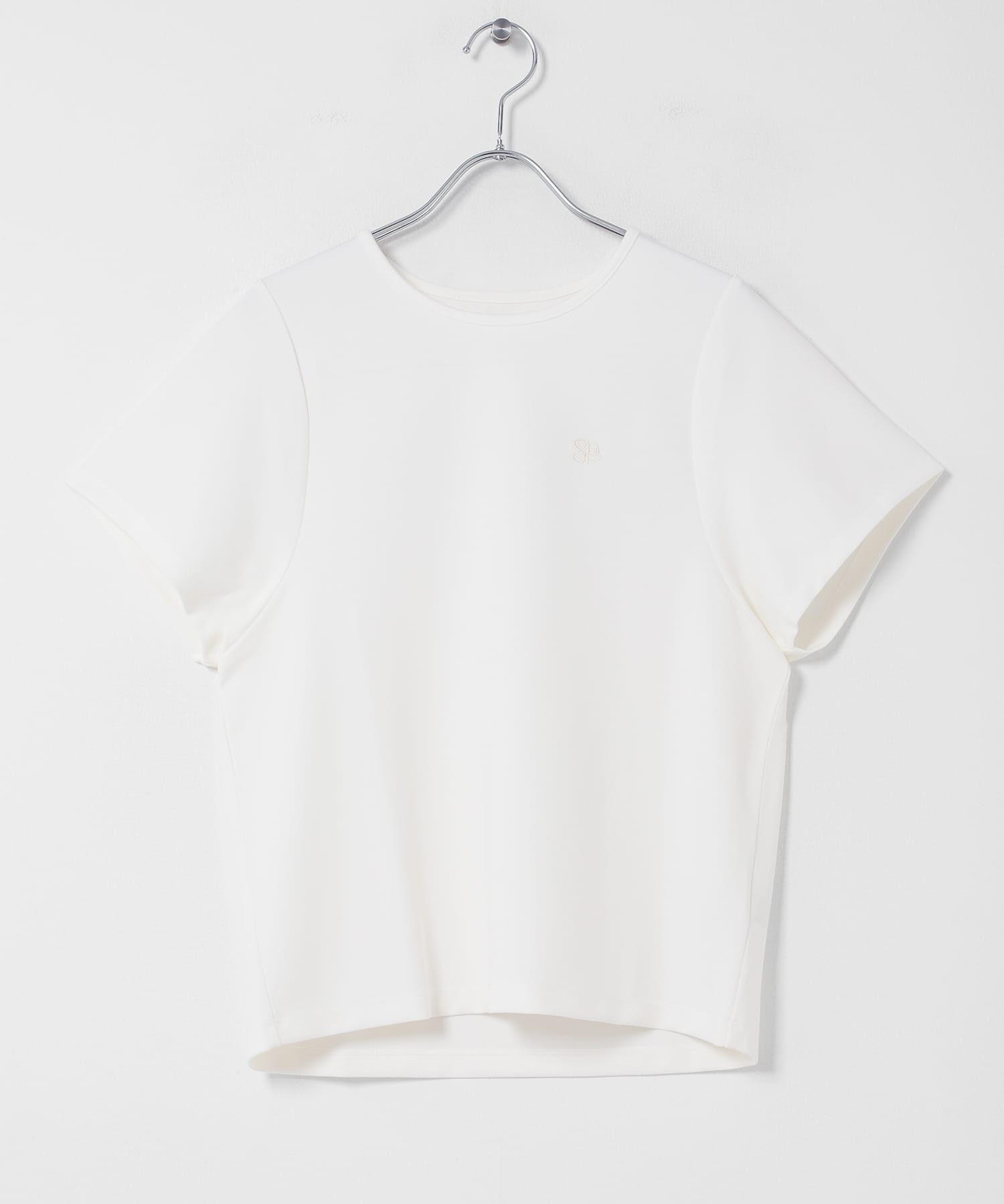 汗ジミ防止コクーンスリーブクルーネックTシャツ OFF WHITE One