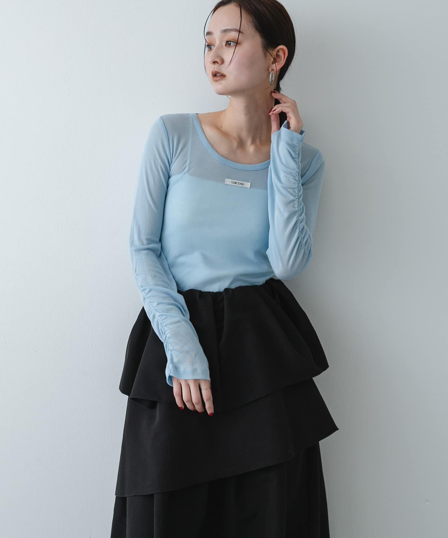 身長：169cm サイズ：one