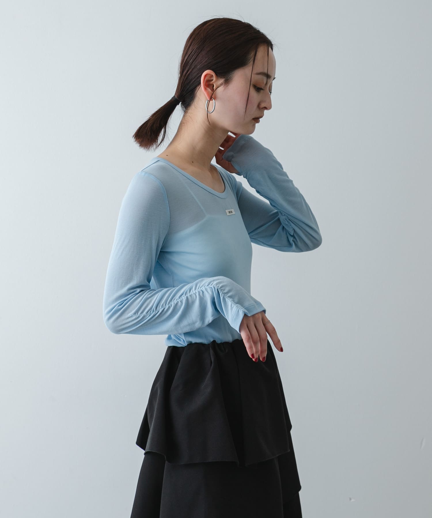 身長：169cm サイズ：one