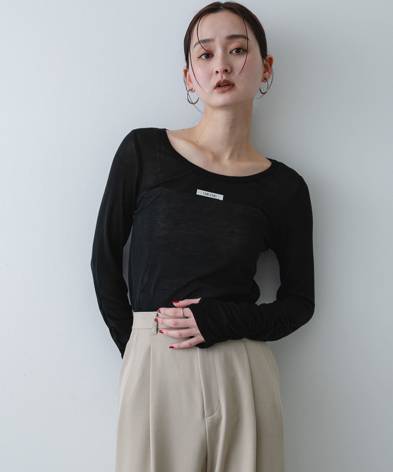 身長：169cm サイズ：one