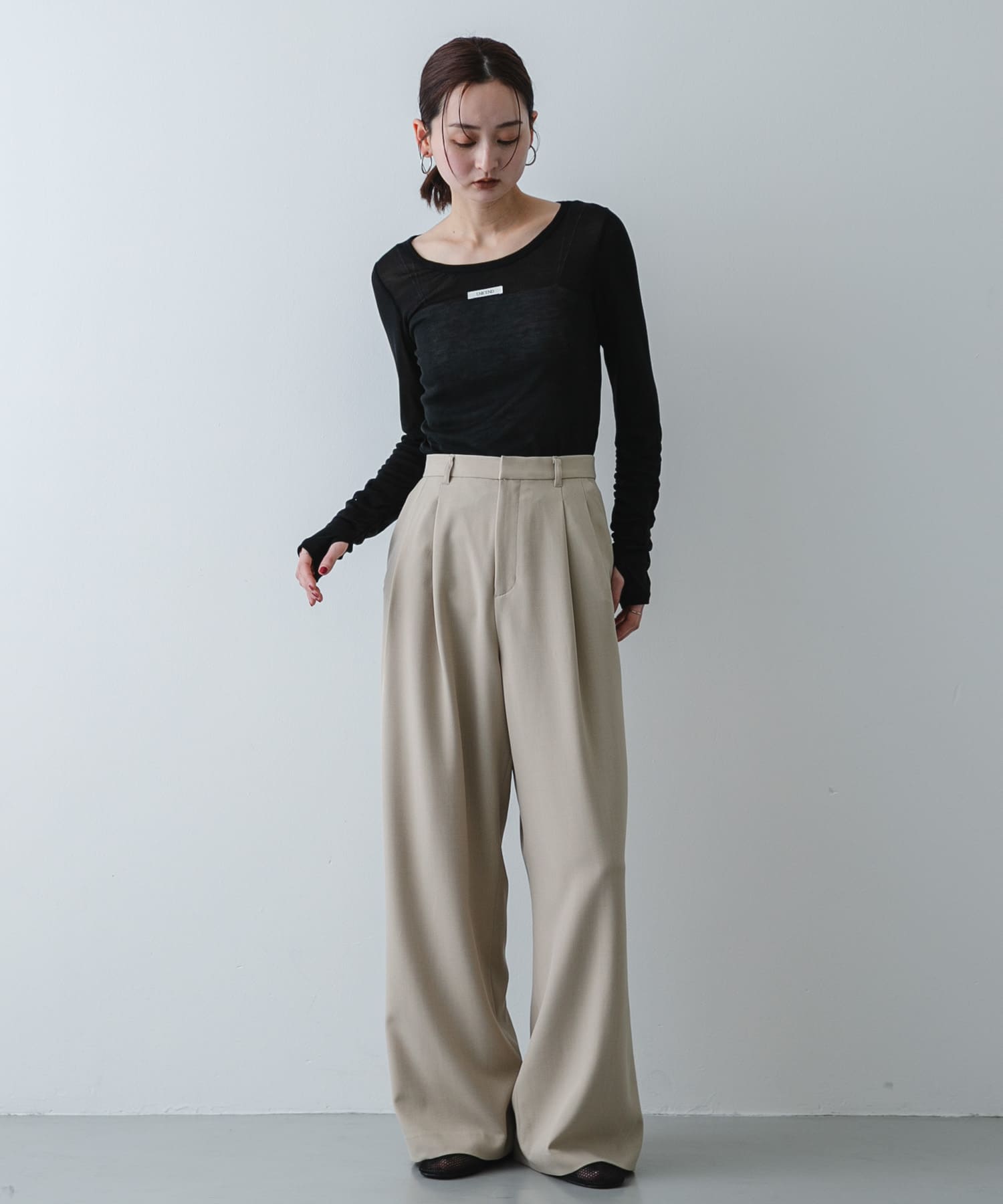 身長：169cm サイズ：one