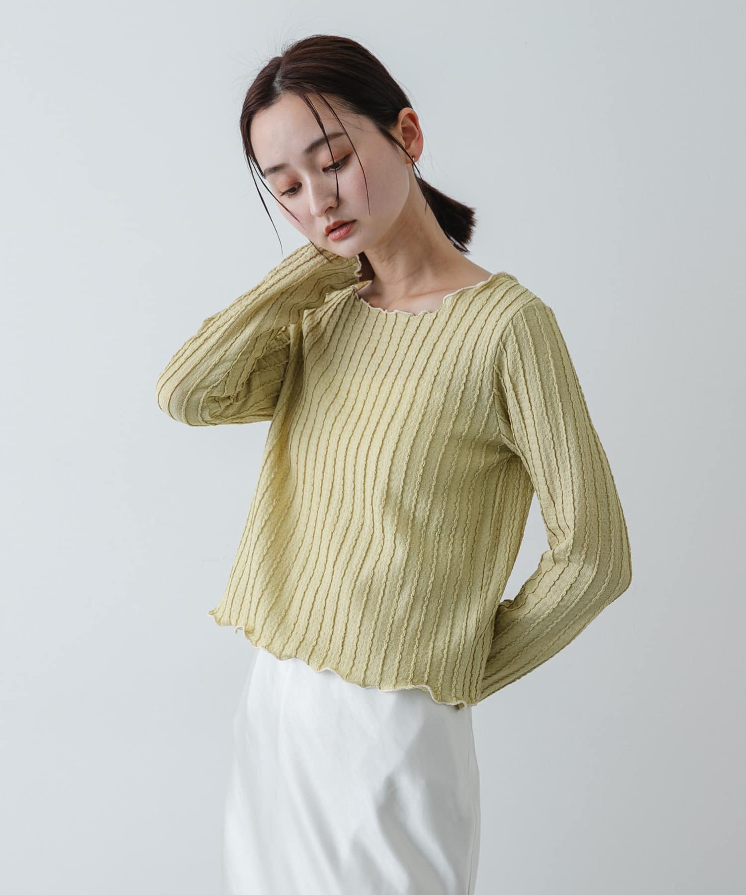 身長：169cm サイズ：one