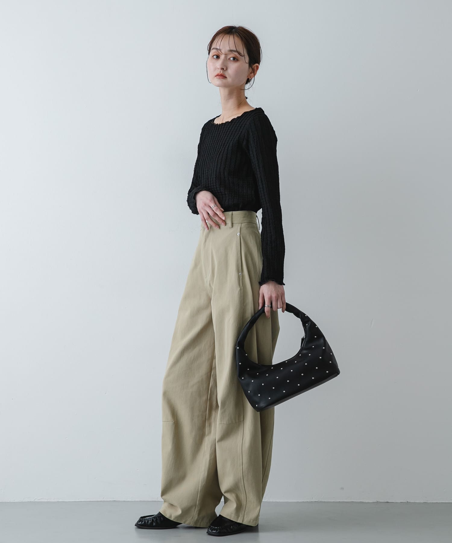 身長：169cm サイズ：one