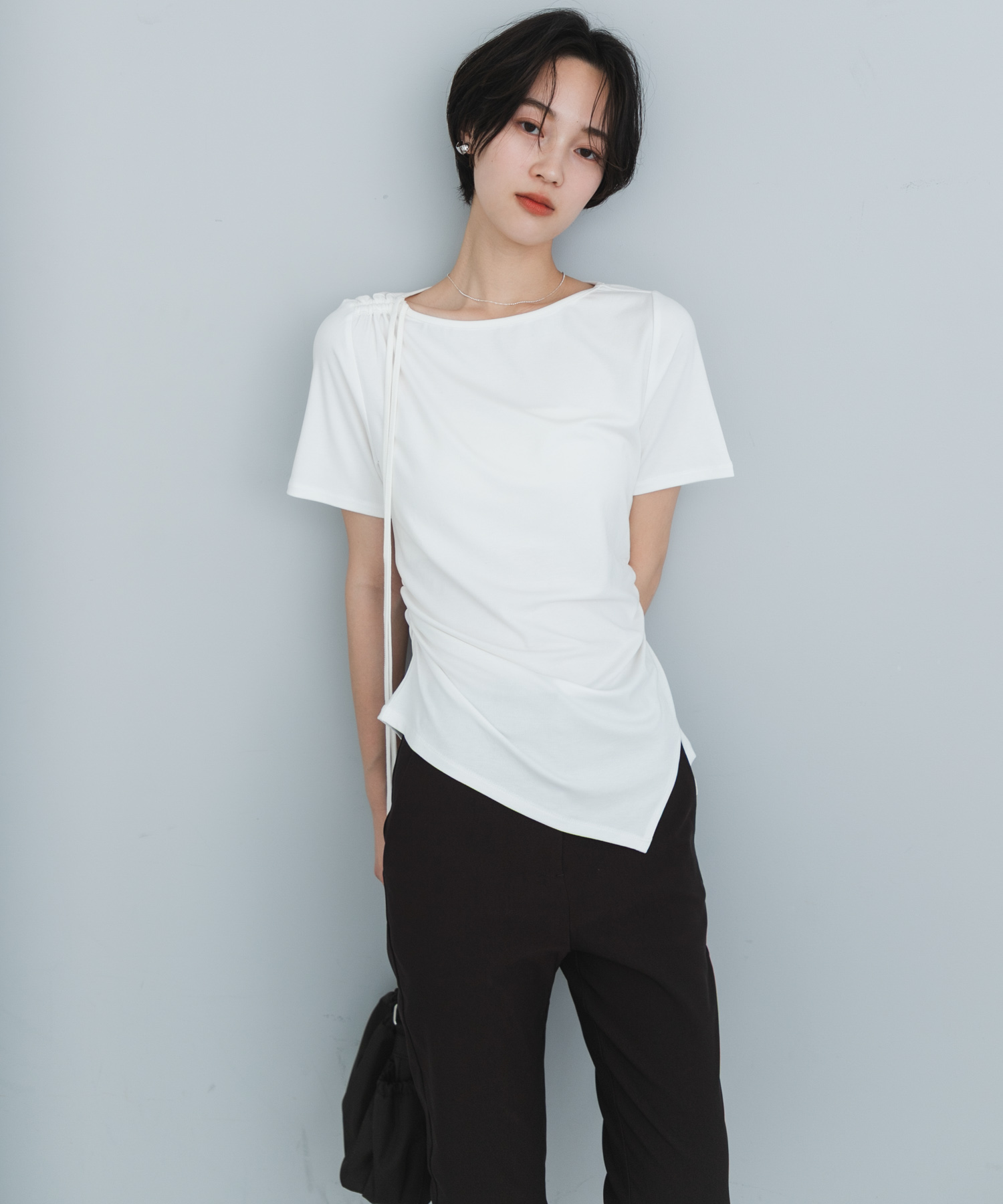 アシメデザインTシャツ(半袖)