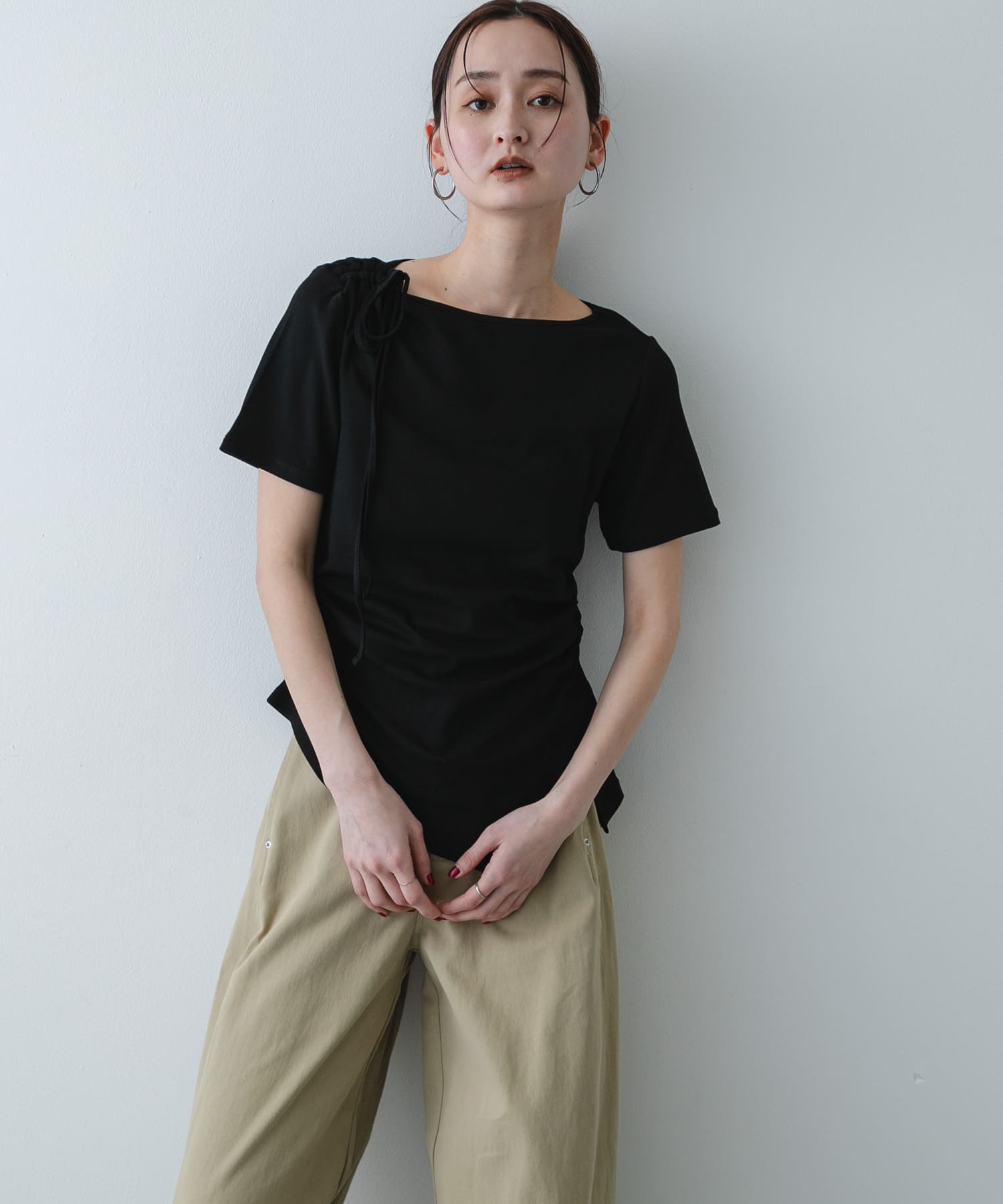 アシメデザインTシャツ(半袖)