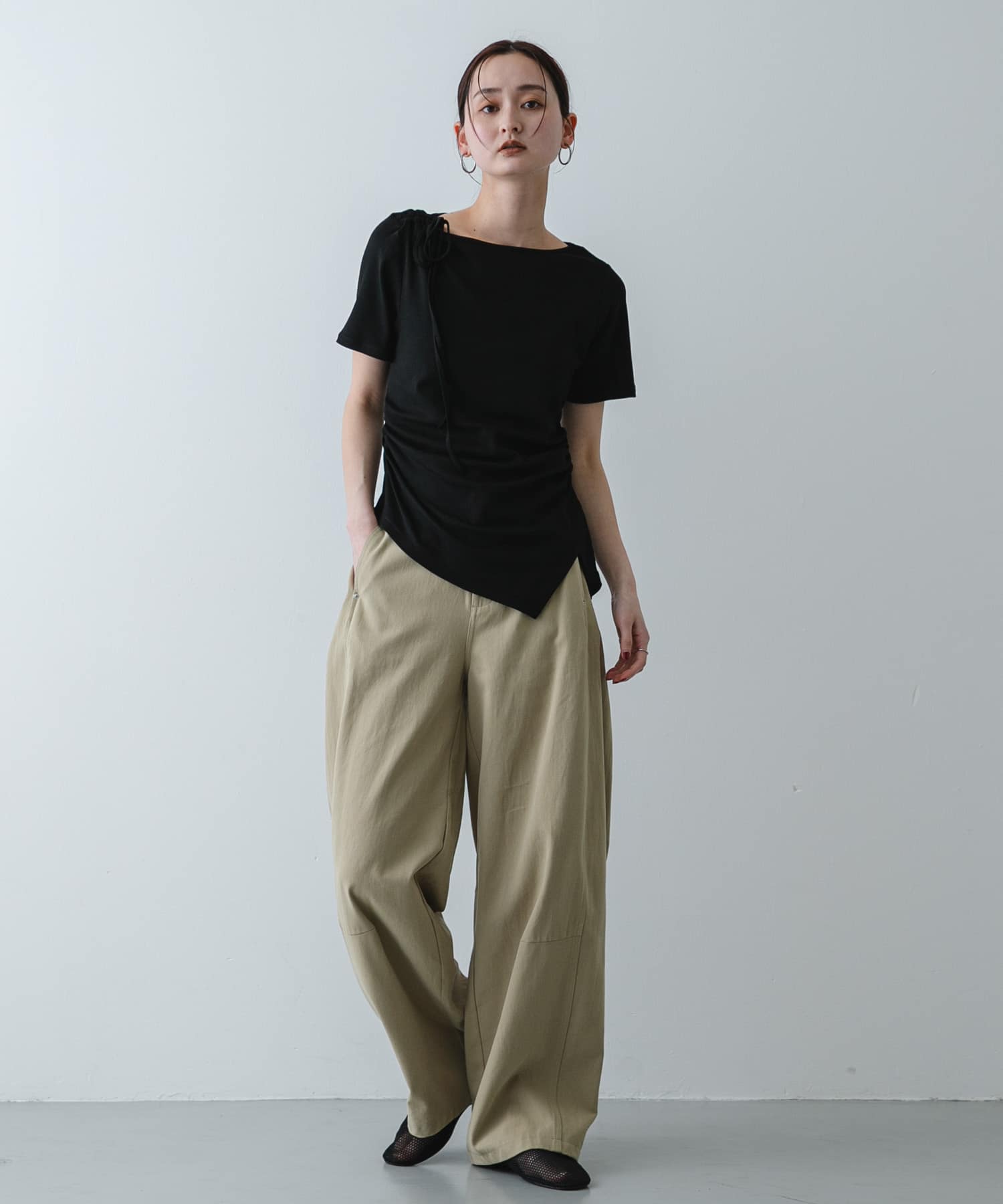 身長：169cm サイズ：one