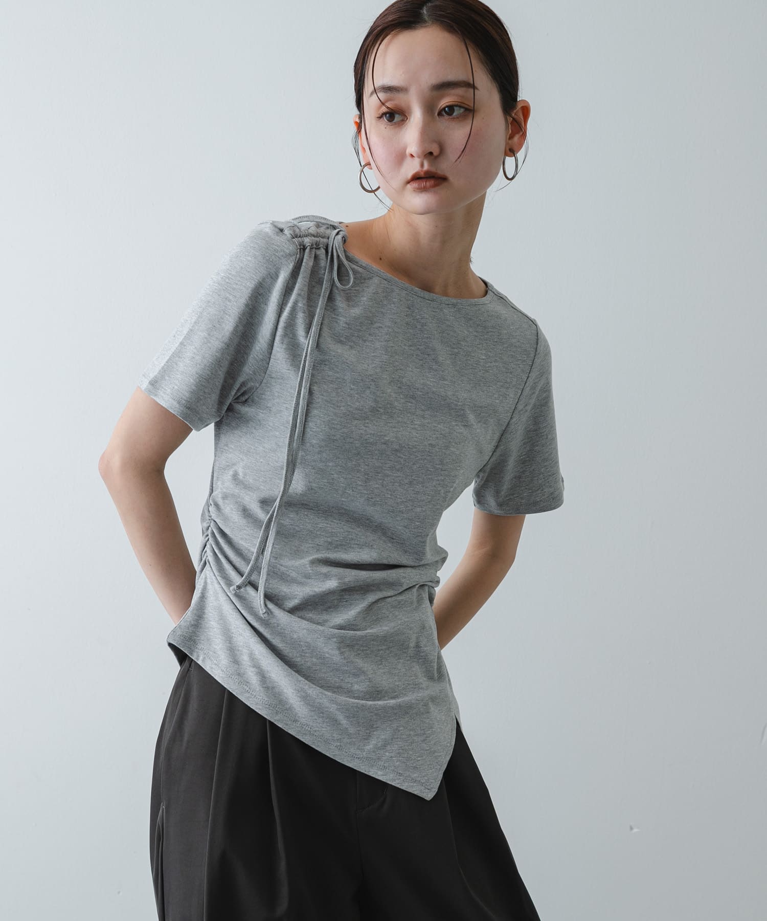 アシメデザインTシャツ(半袖)