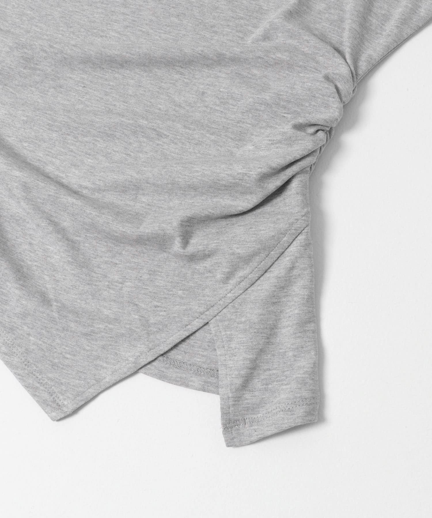 アシメデザインTシャツ(半袖) GRAY One