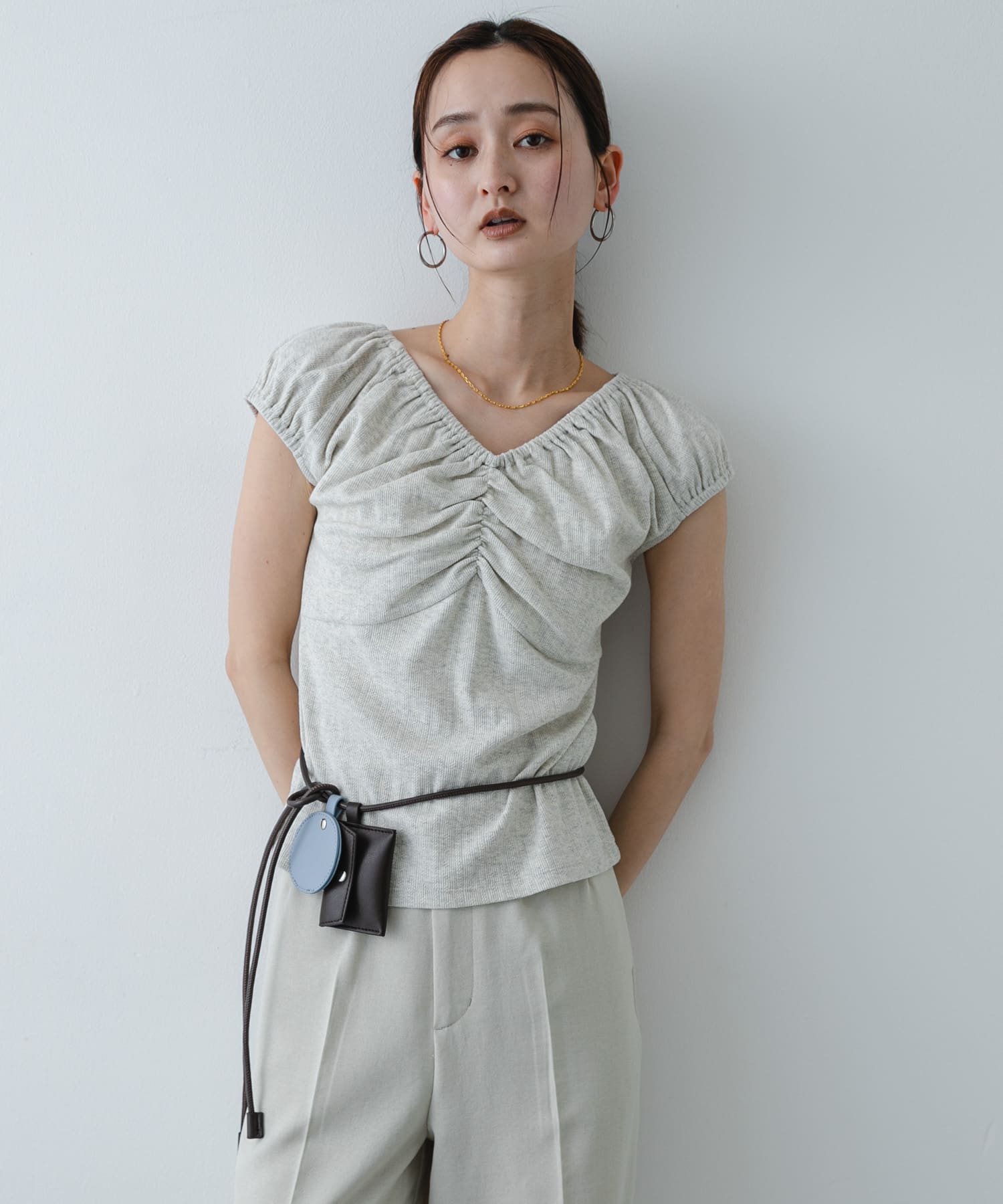 身長：169cm サイズ：one