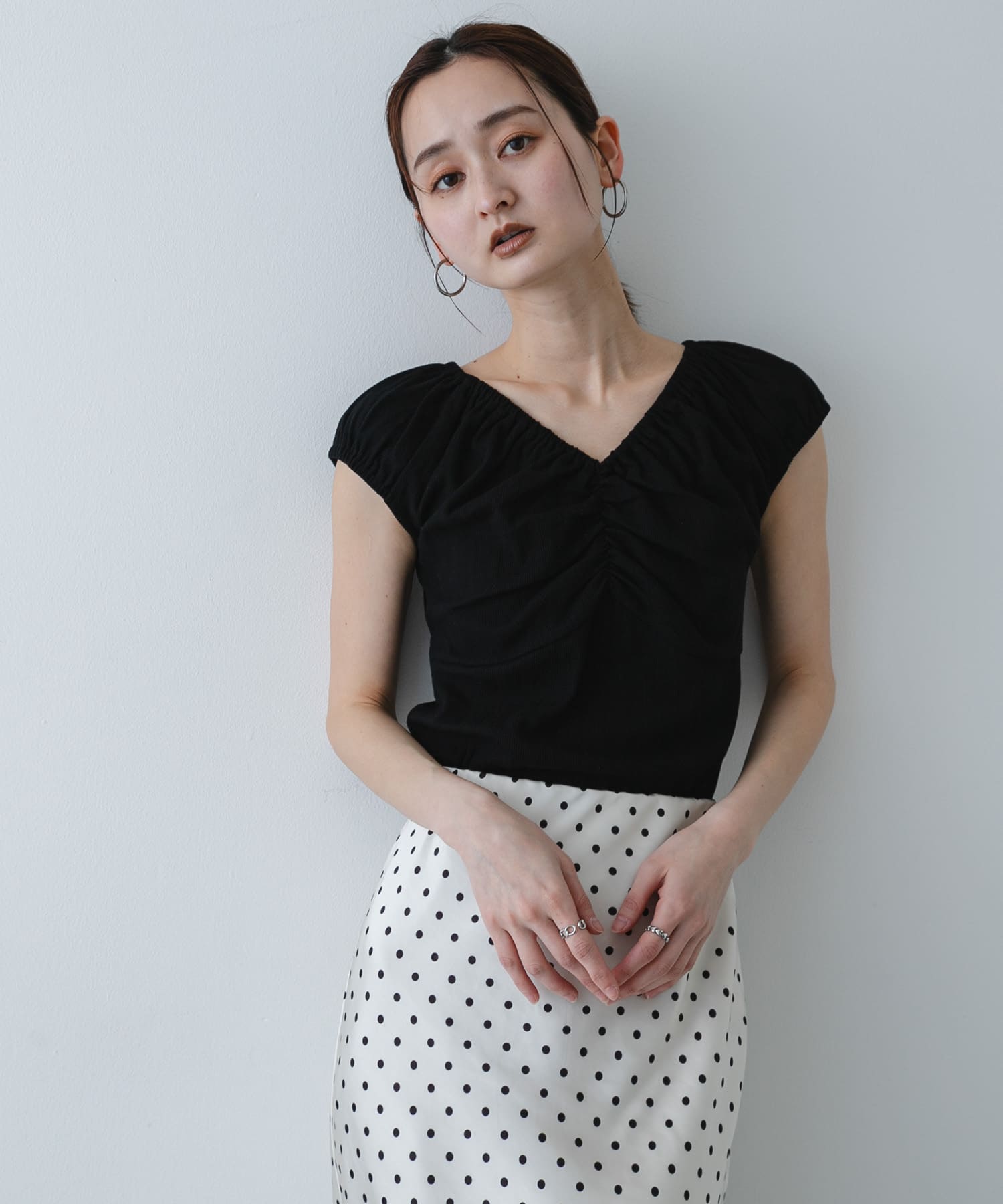 身長：169cm サイズ：one