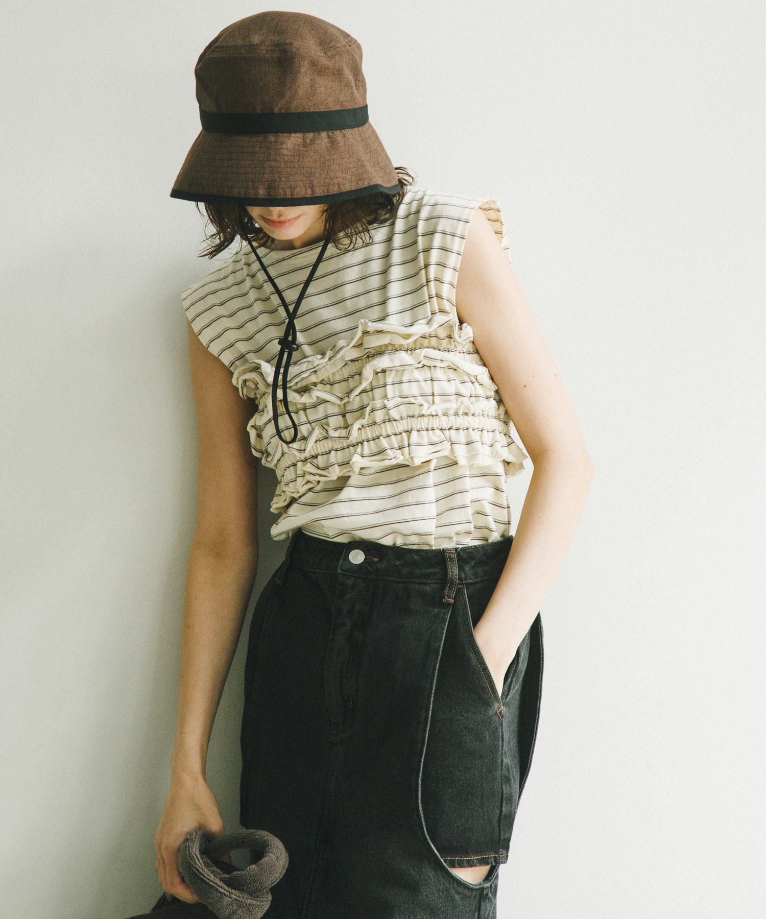 身長：169cm サイズ：one