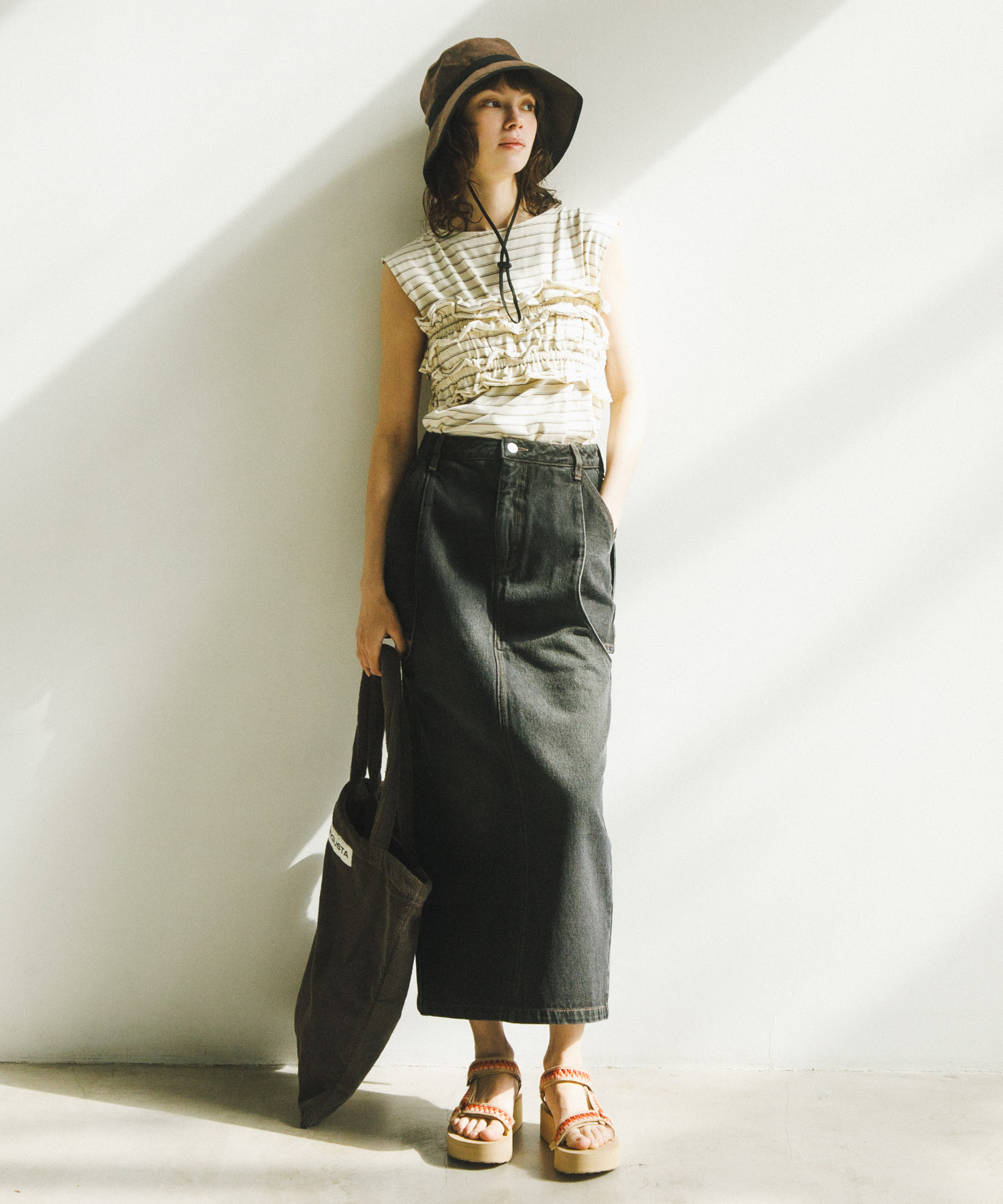 身長：169cm サイズ：one