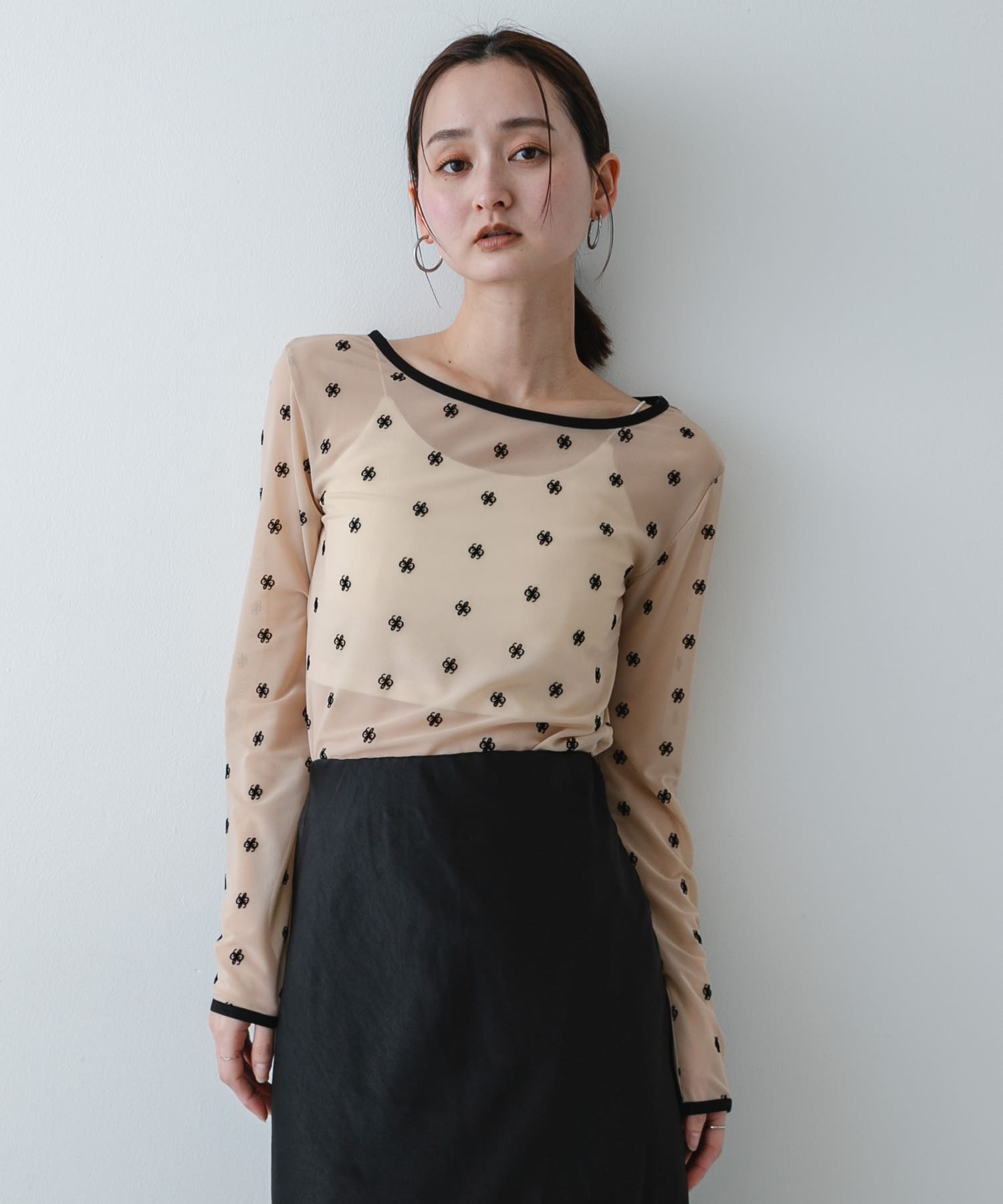 身長：169cm サイズ：one