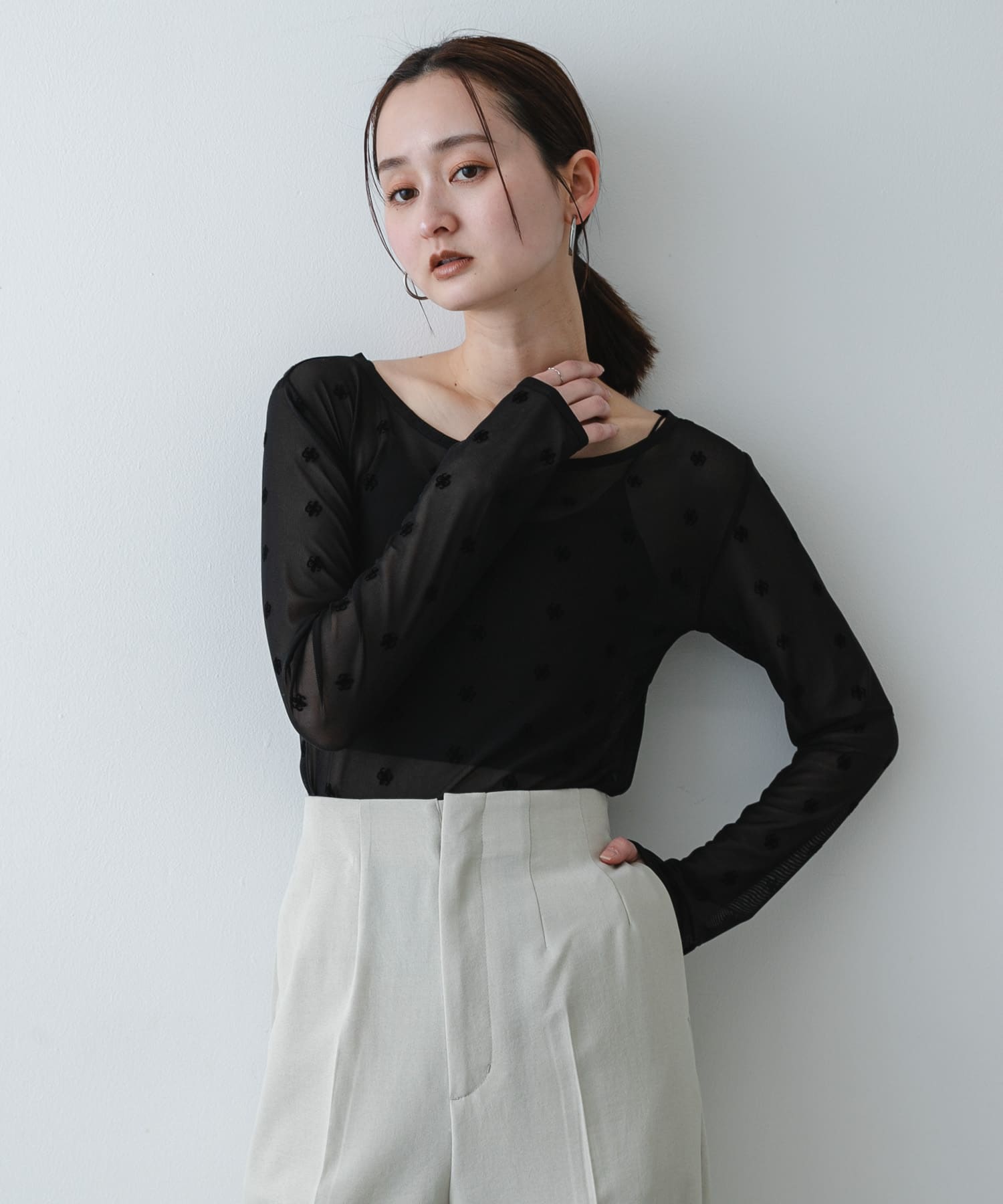 身長：169cm サイズ：one