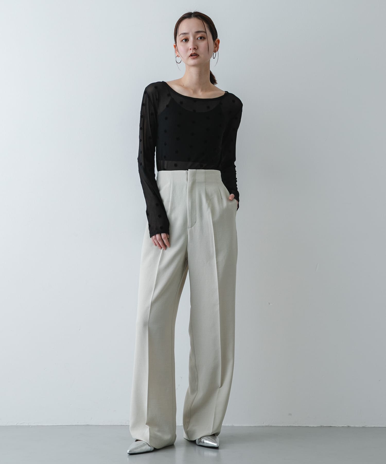 身長：169cm サイズ：one