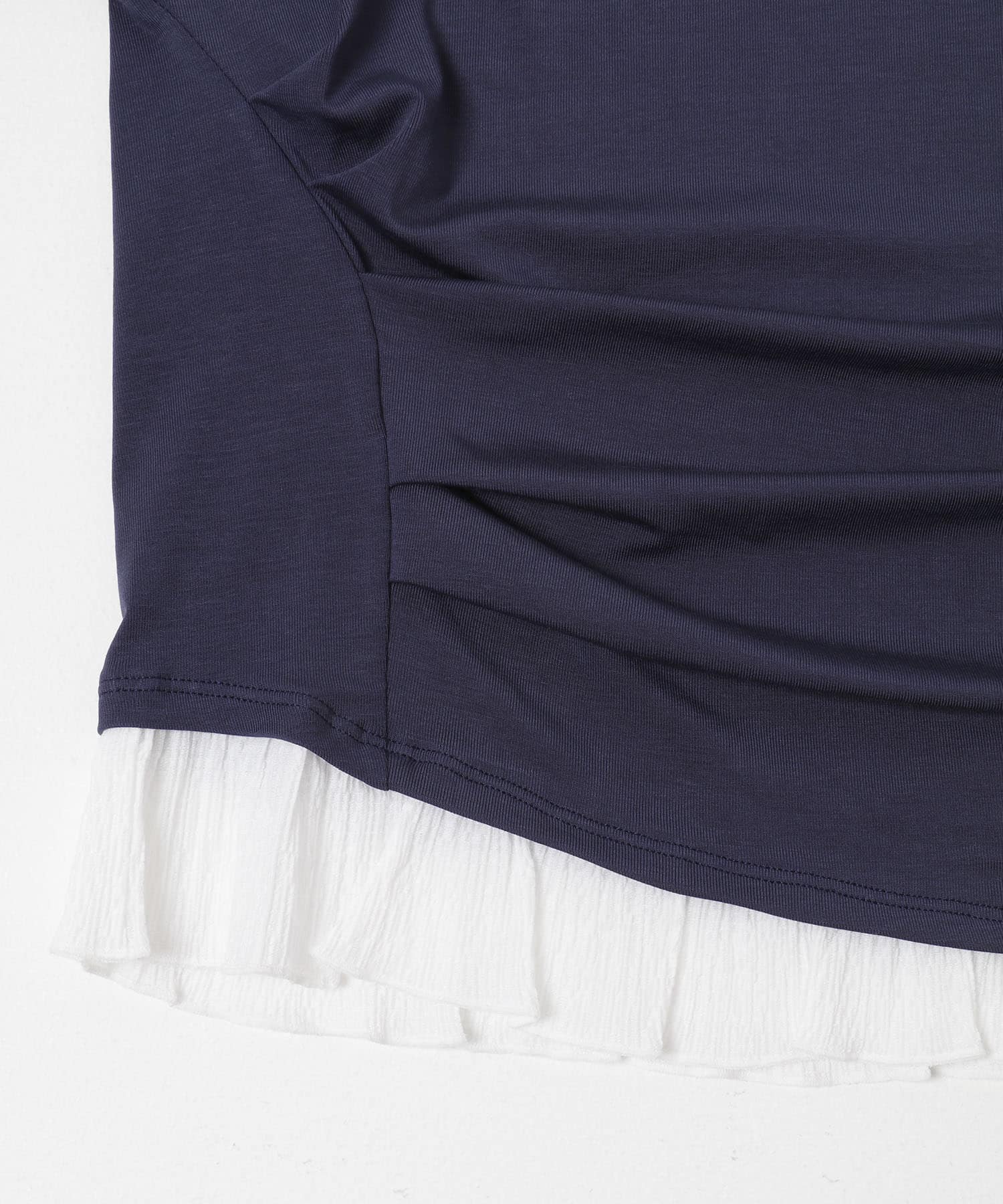 フリルドレープトップ NAVY One
