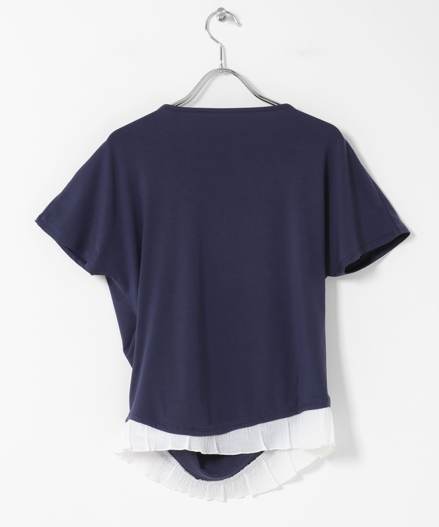 フリルドレープトップ NAVY One