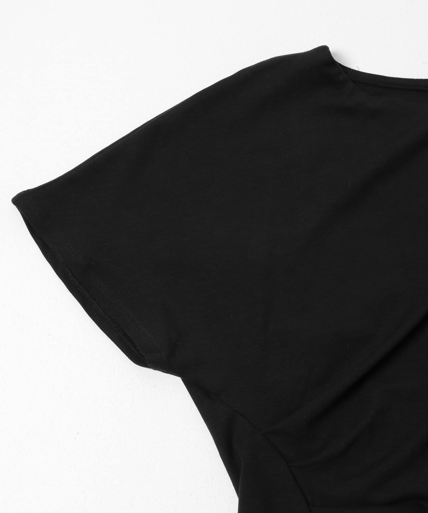 フリルドレープトップ BLACK One