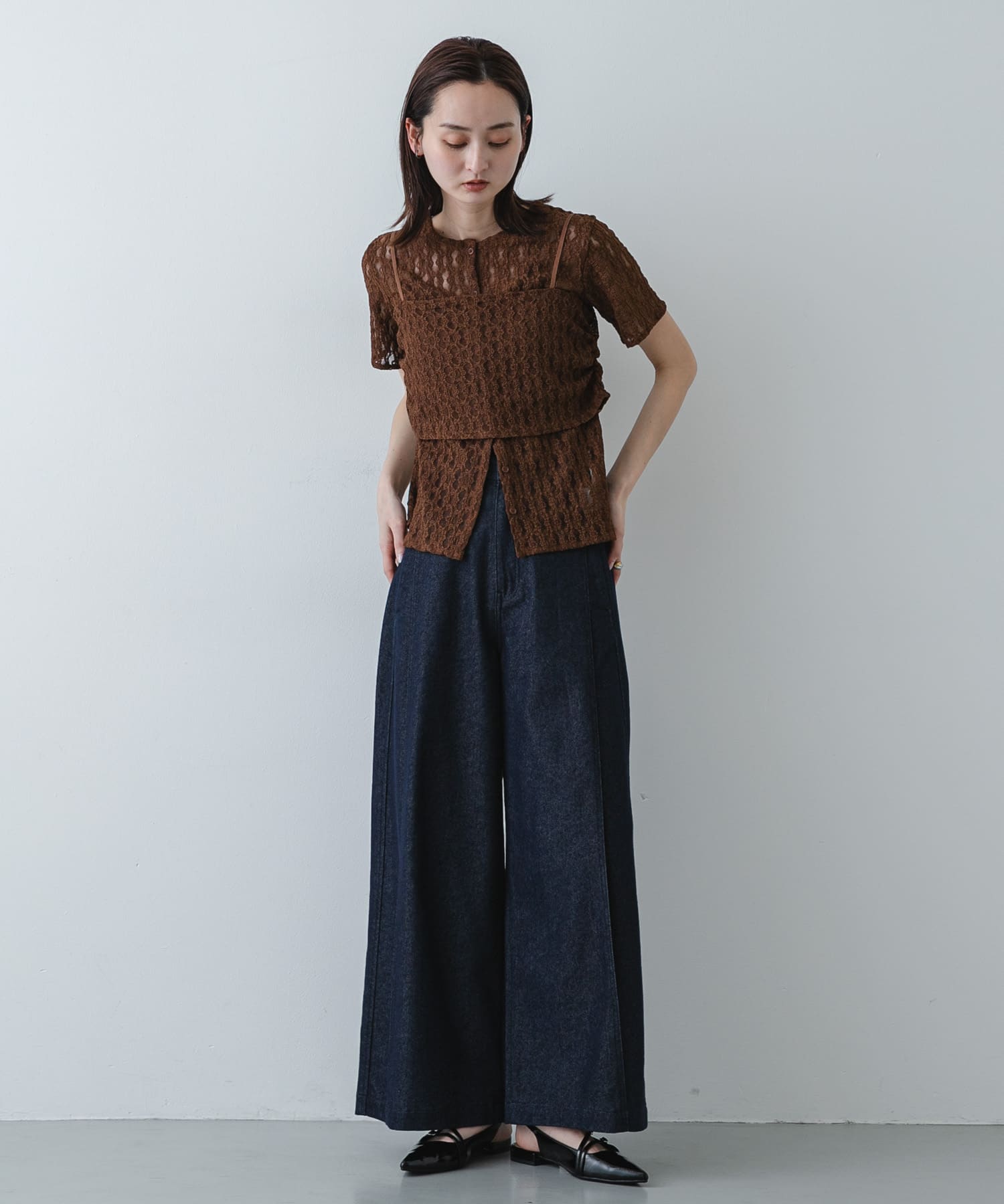 身長：169cm サイズ：one
