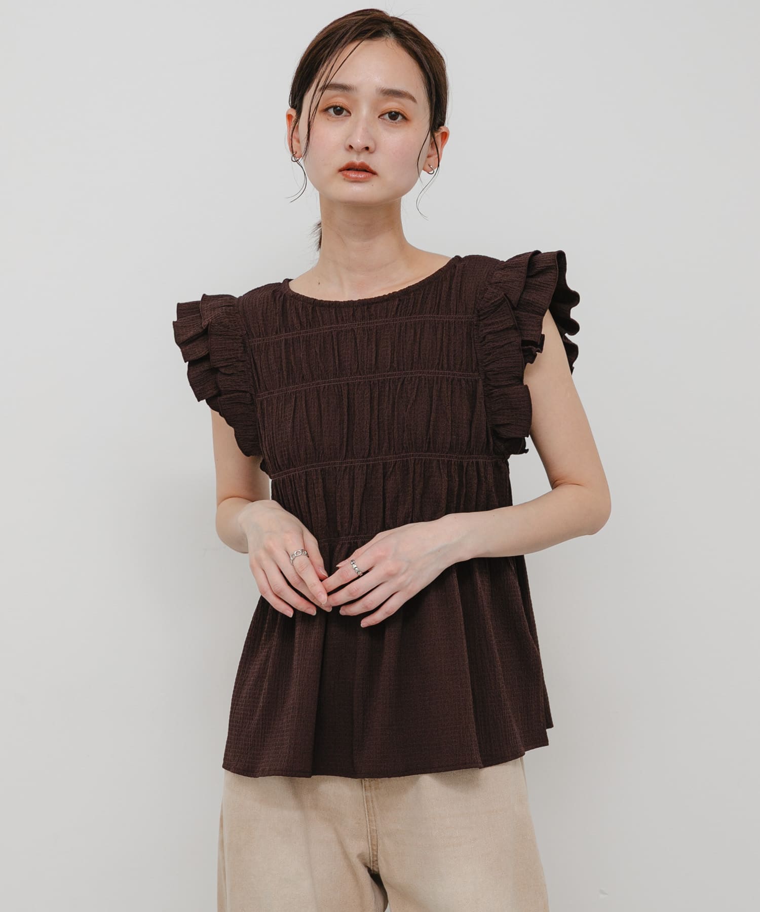 身長：169cm サイズ：one