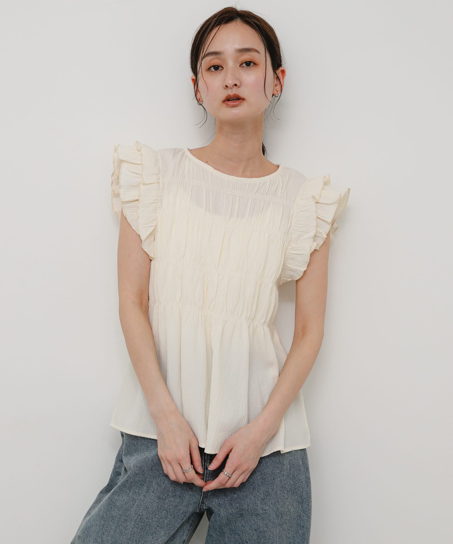 身長：169cm サイズ：one
