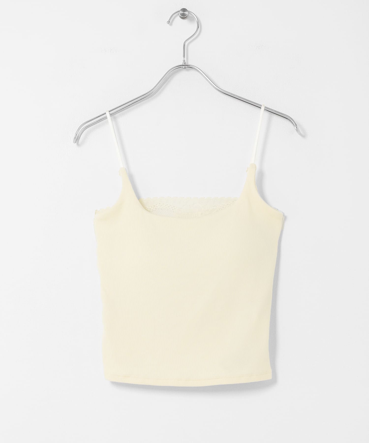 『WEB/一部店舗限定』バックレースカップ付きキャミソール IVORY One