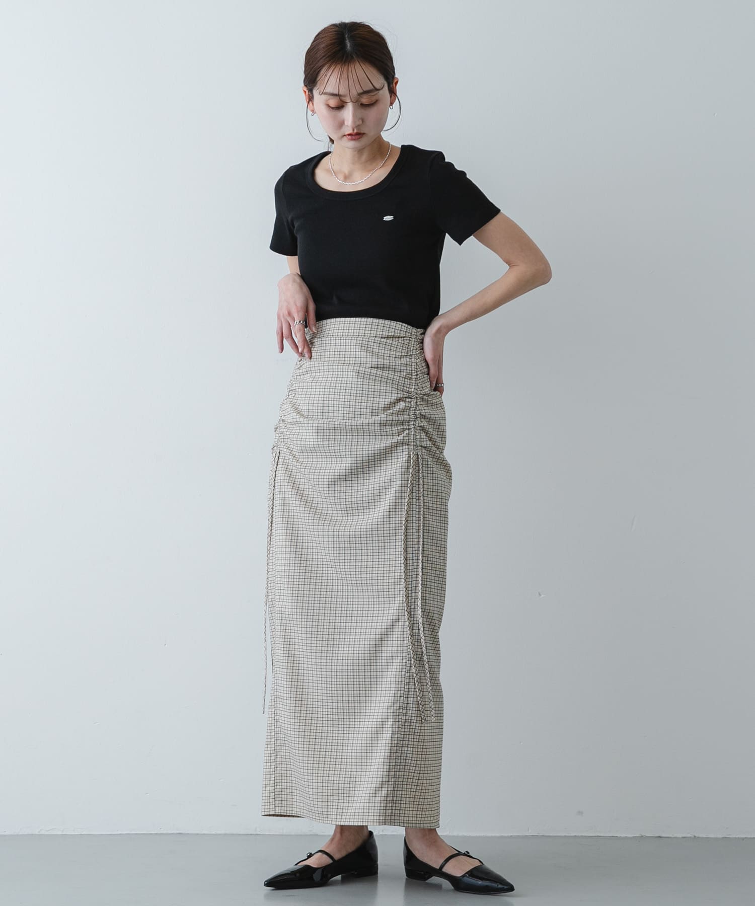 身長：169cm サイズ：one