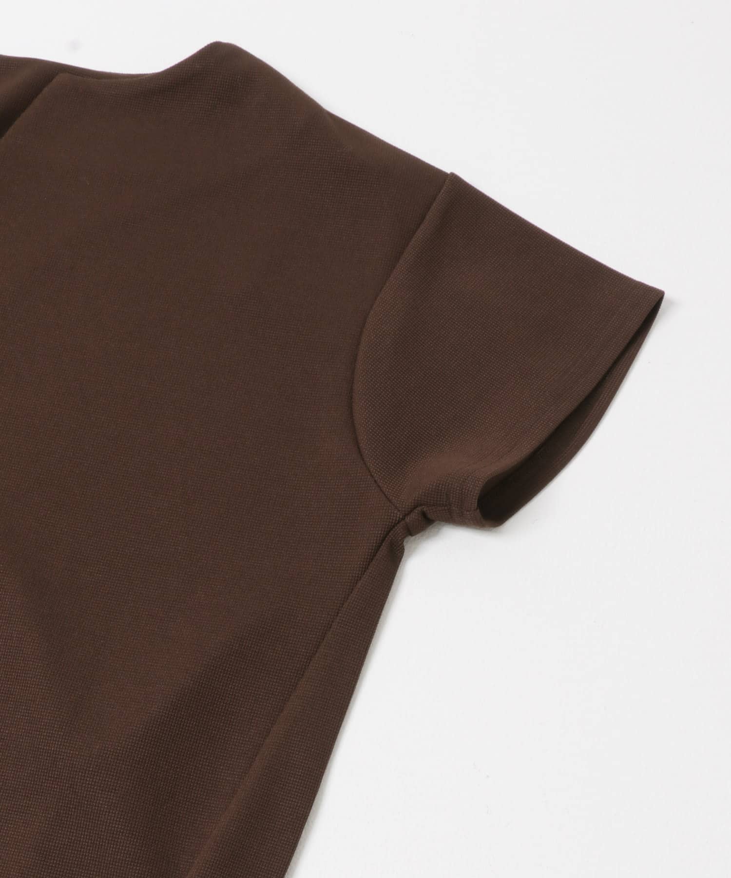 キーネックミラノリブTシャツ BROWN One