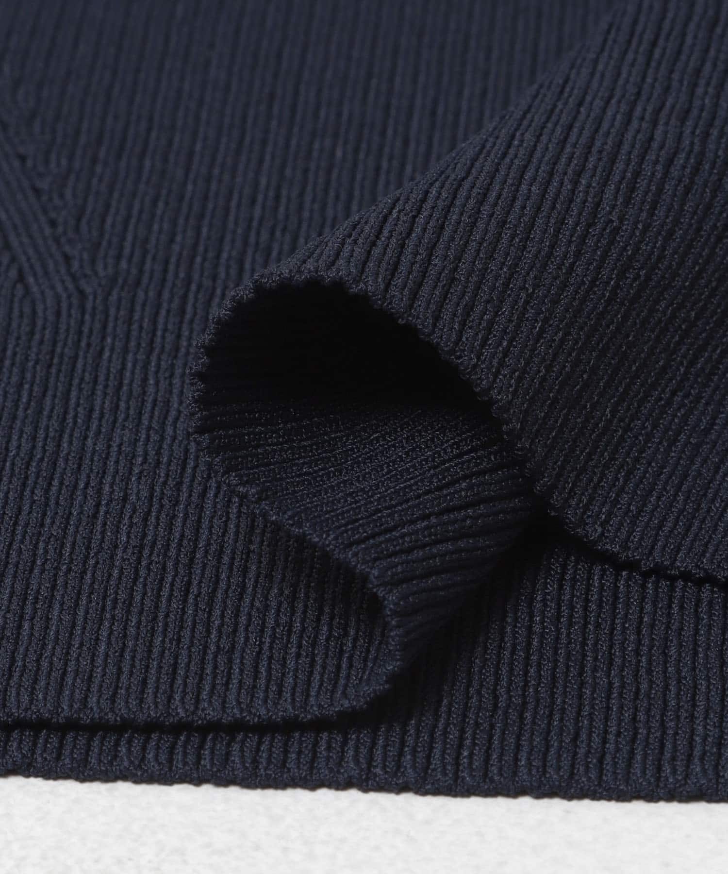 『洗濯可』コンパクトノースリーブセーター NAVY One