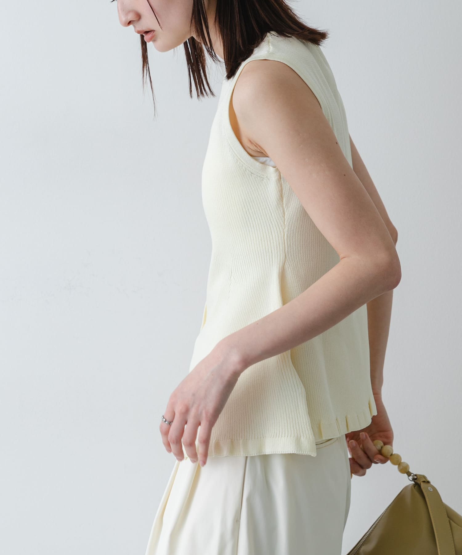 『洗濯可/毛玉防止』SKINProof抗ピルペプラムニットカーディガン