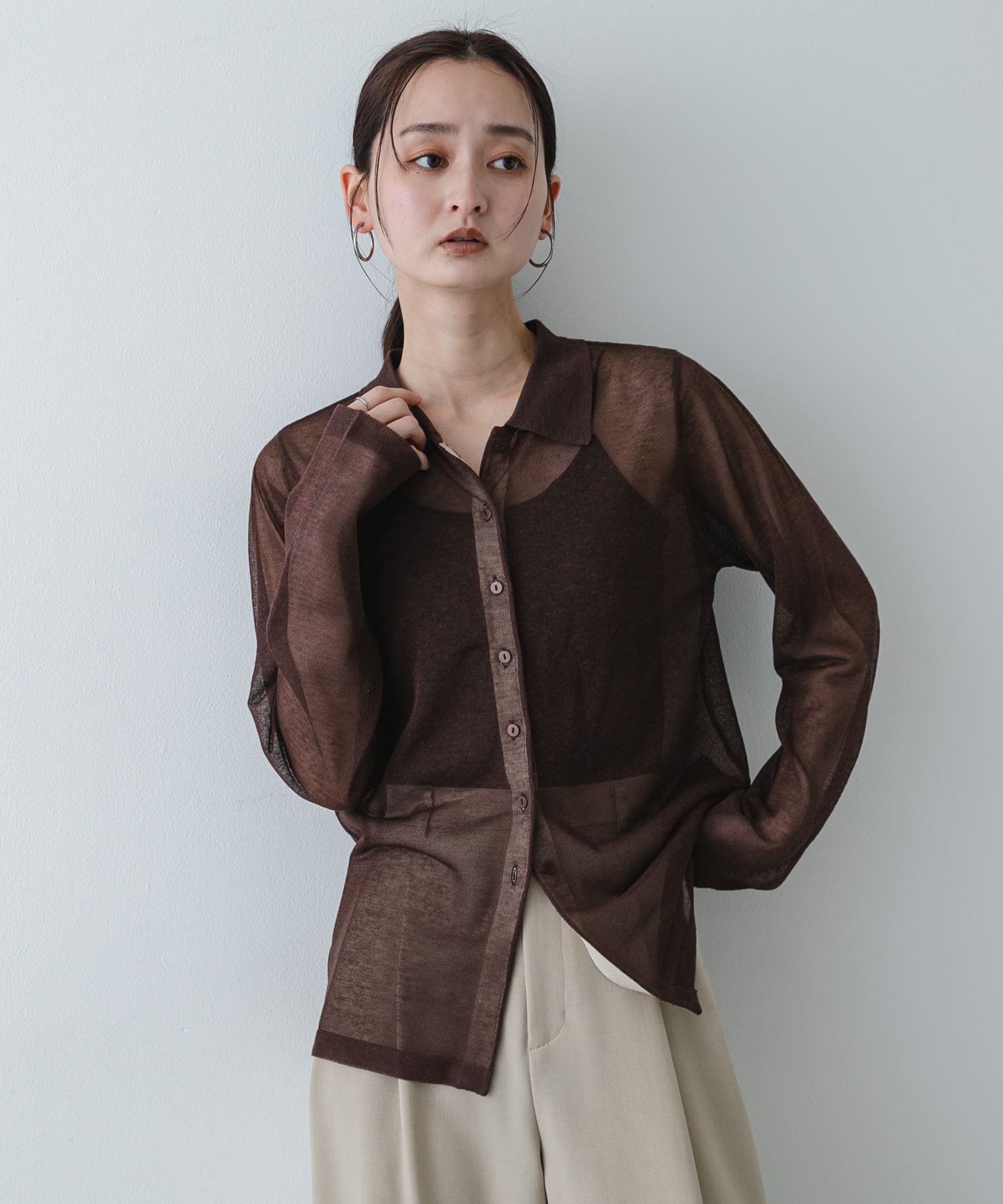 身長：169cm サイズ：one