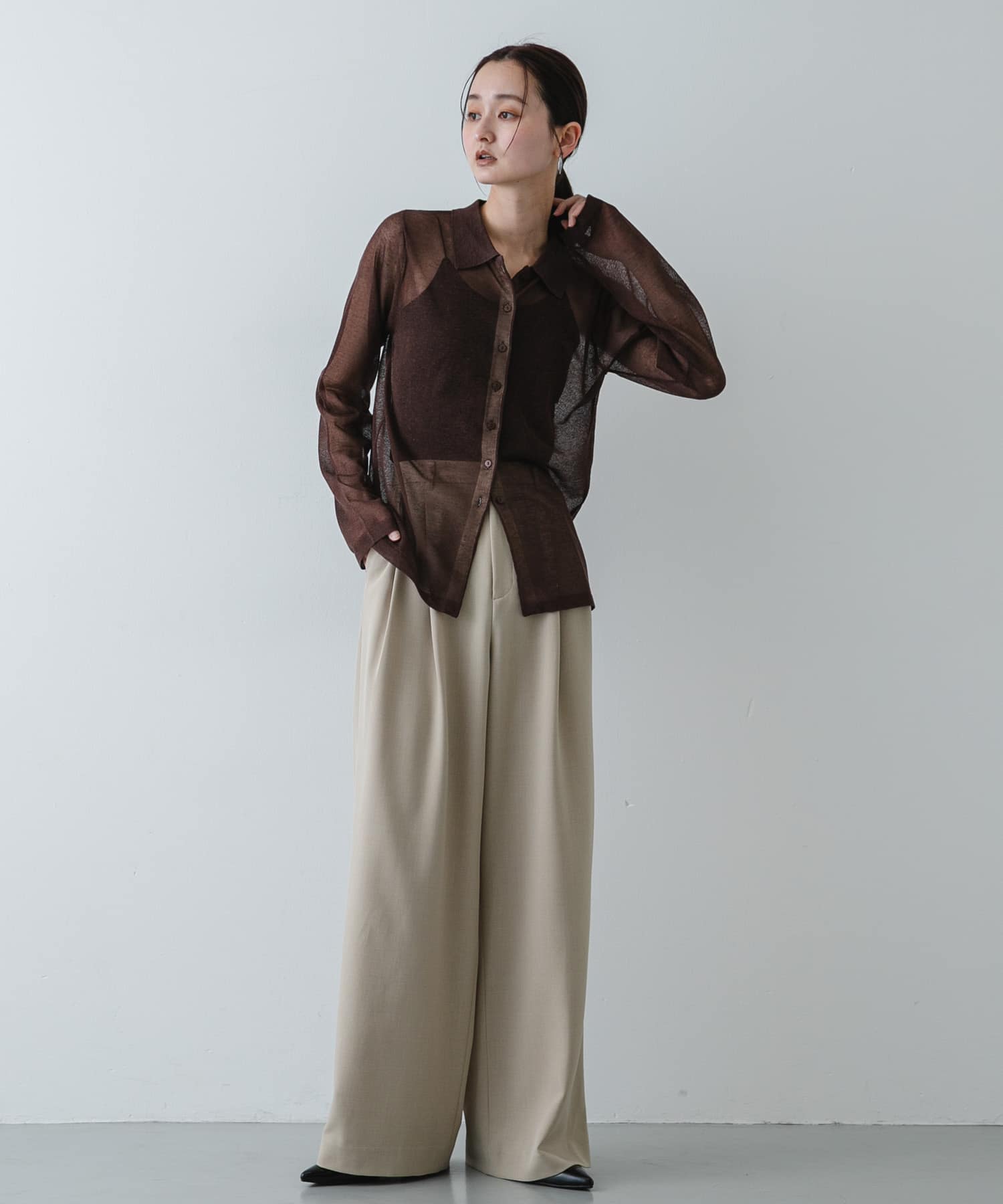 身長：169cm サイズ：one