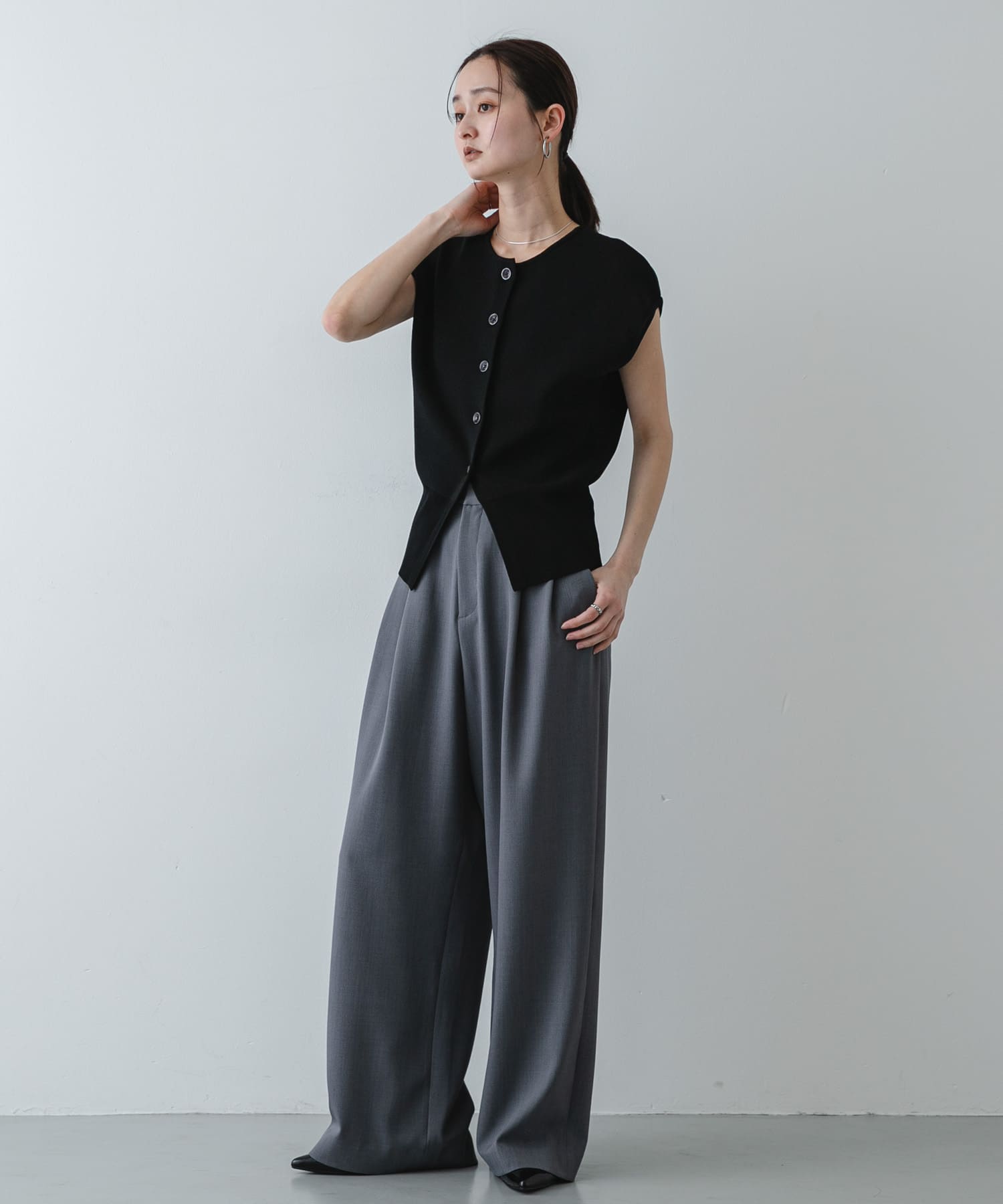 身長：169cm サイズ：one