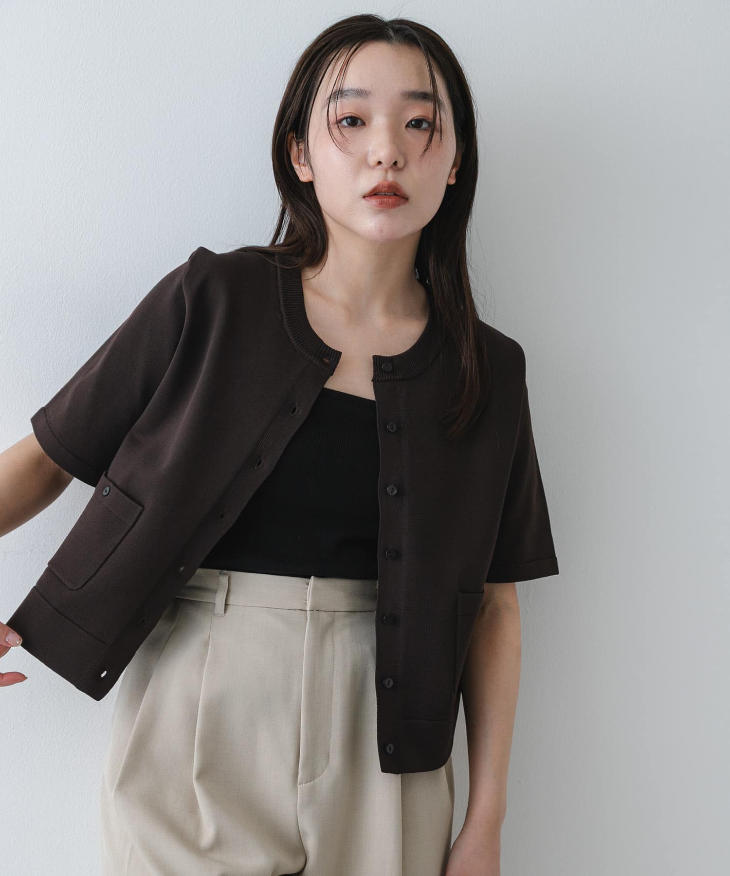 身長：158cm サイズ：one