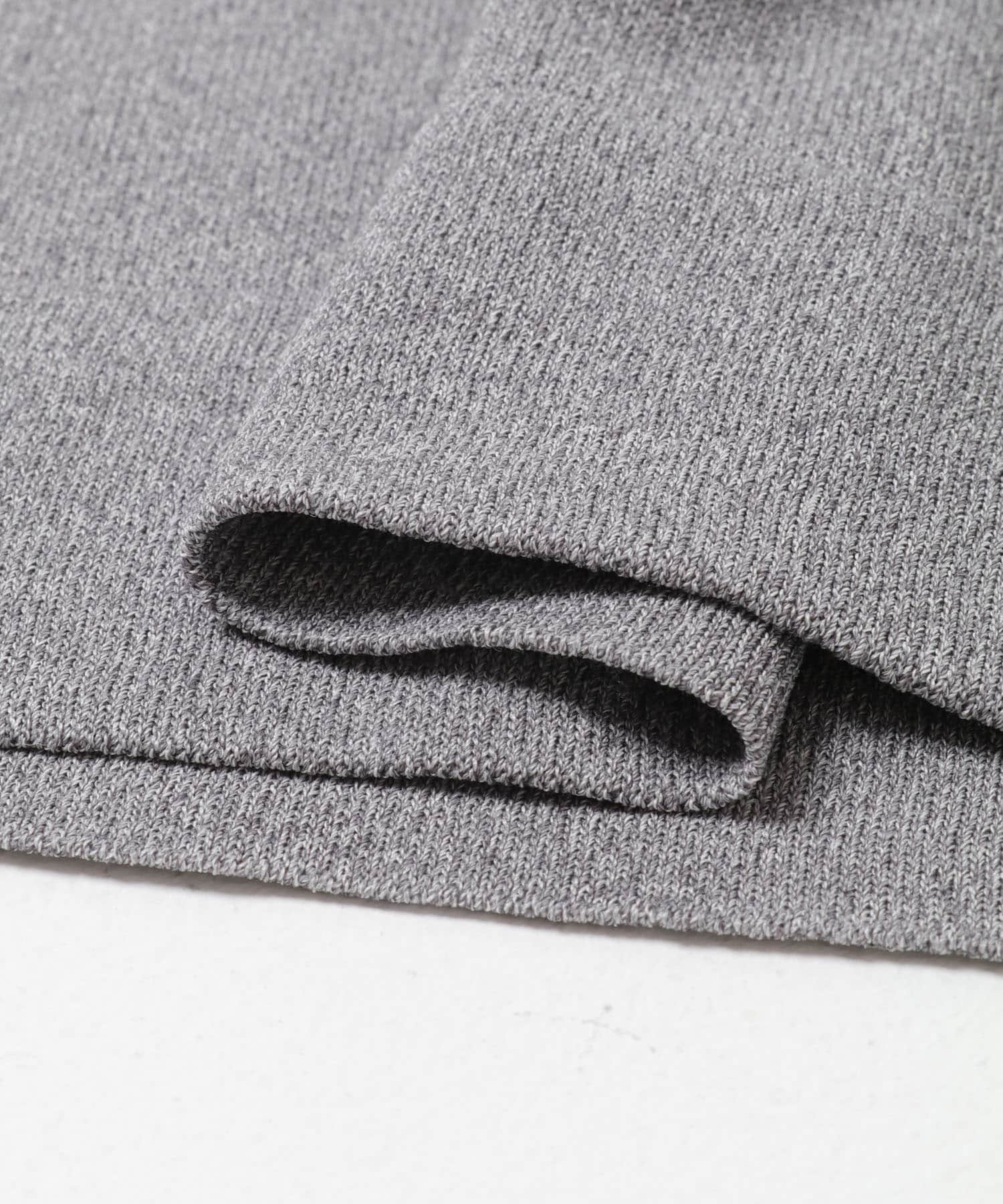 『洗濯可』プレートツキニットTシャツ(半袖) GRAY One